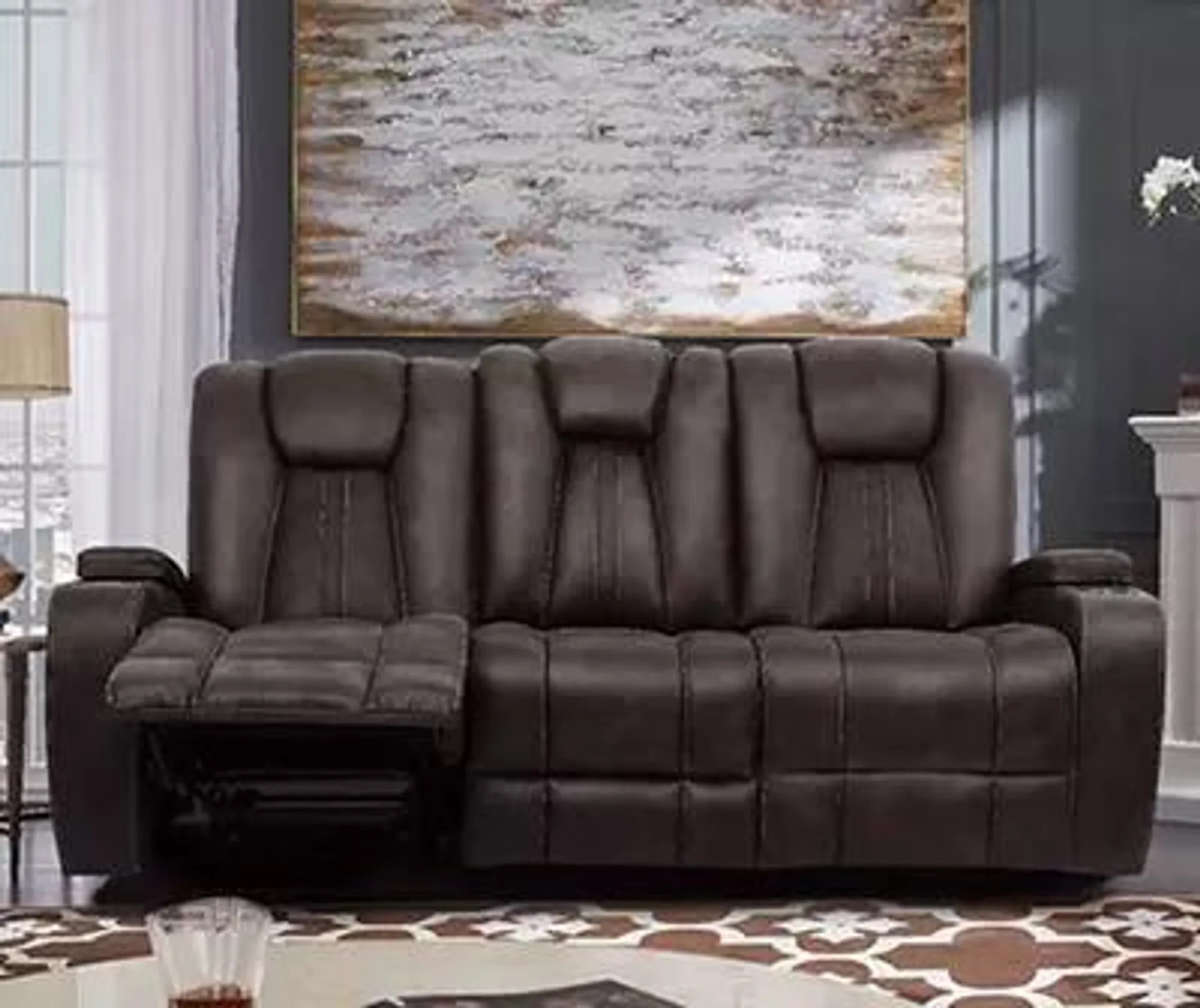 Jamestown Espresso Reclining Sofa