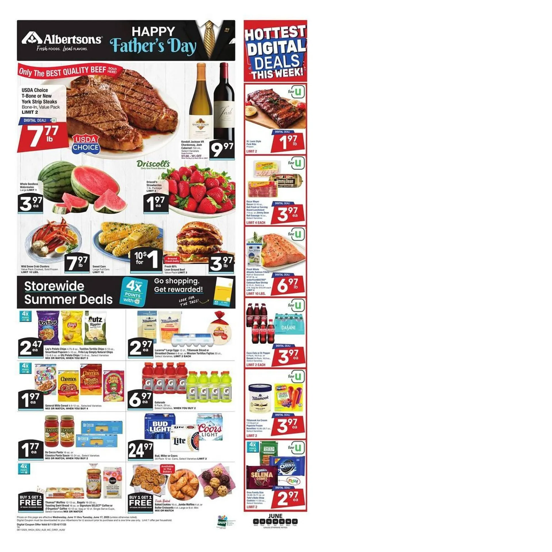 Weekly ad Albertsons Weekly Ad from June 11 to June 17 2025 - Page 1