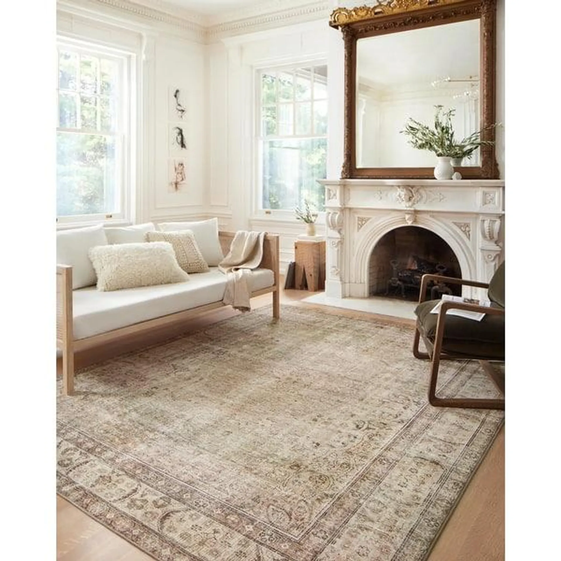 Alexander Home Sara Antique Ultra Plush Area Rug