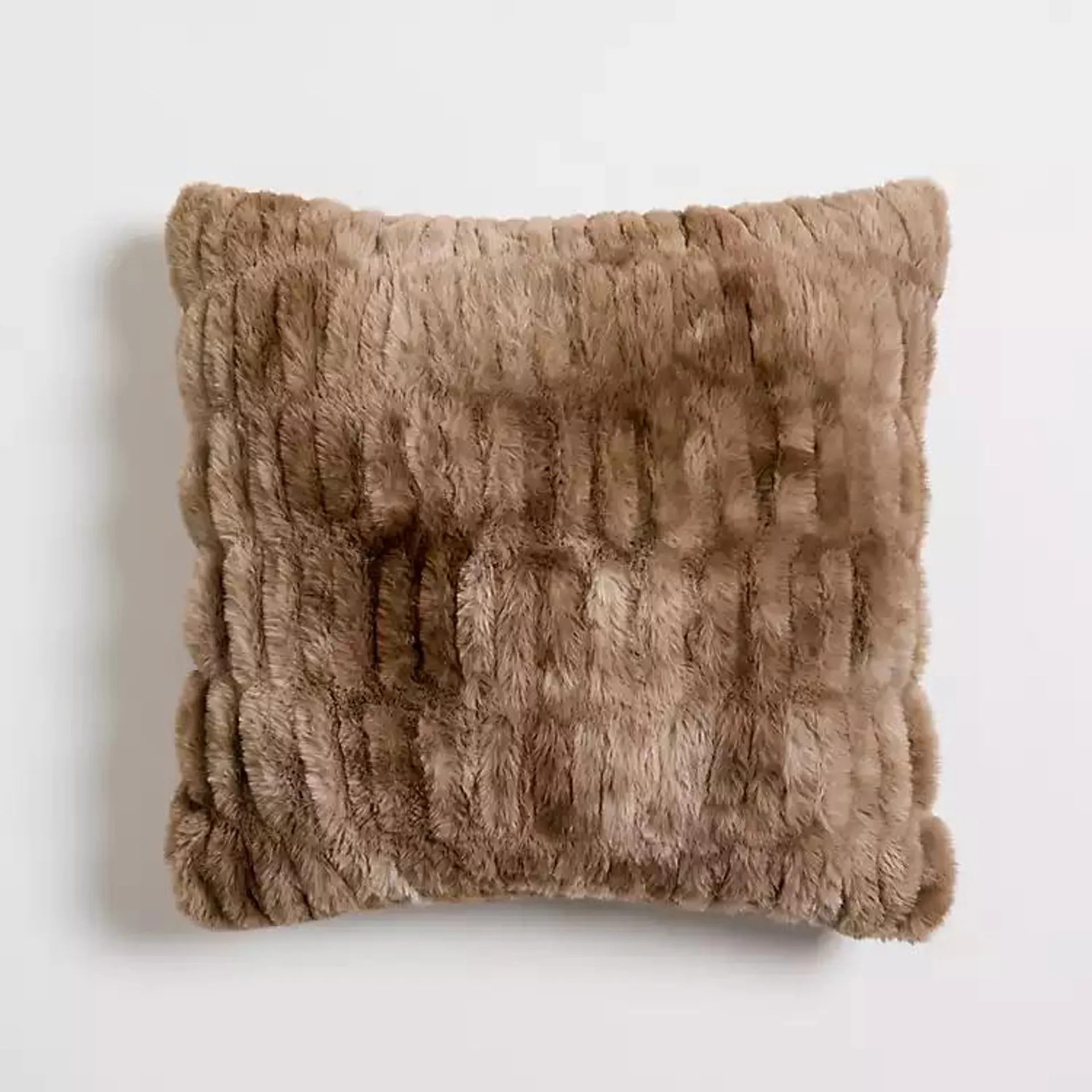 Aeryn Brown Faux Fur Pillow