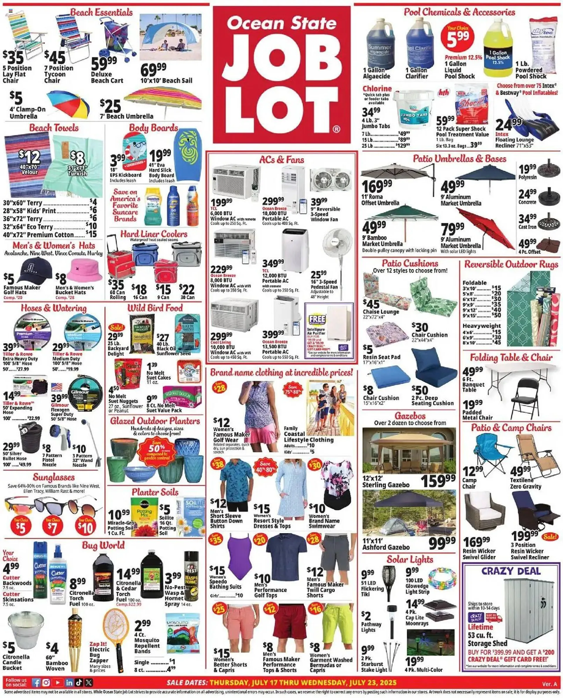 Weekly ad Ocean State Job Lot Weekly Ad from July 17 to July 24 2025 - Page 1