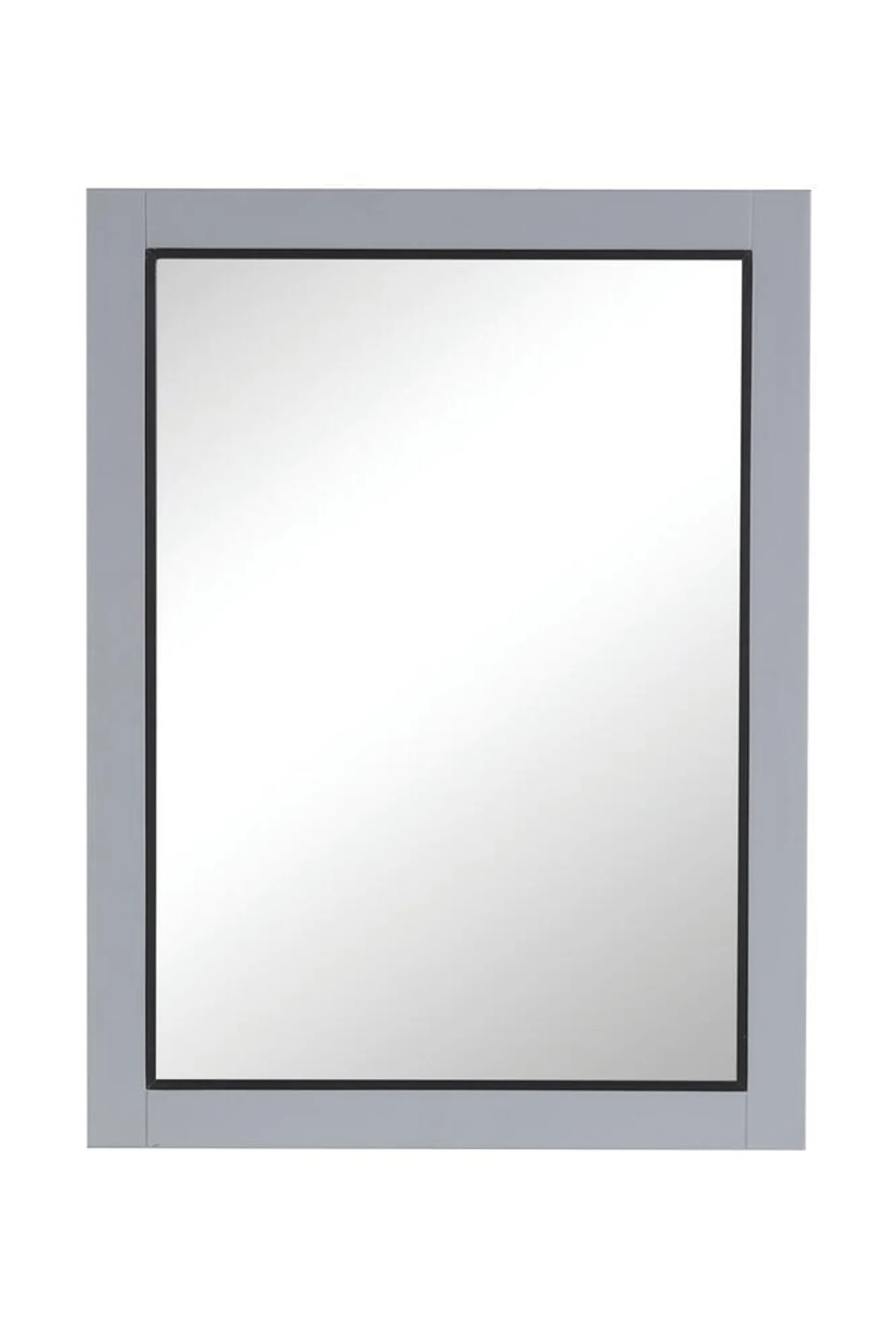 Tuscany® Tirana 24"W x 32"H Gray Framed Mirror