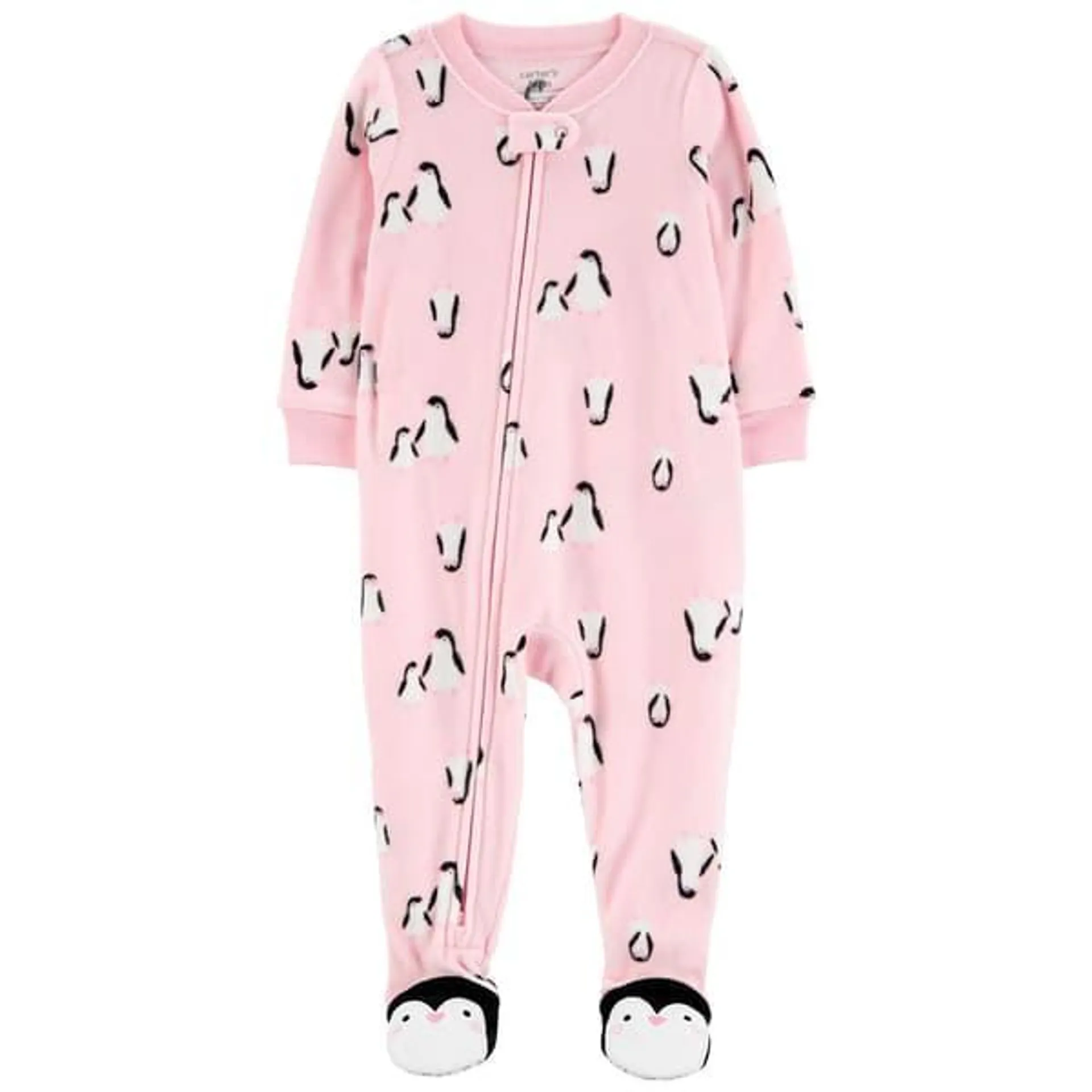 Baby Girl (12-24M) Carter’s® Penguin Foot Art Fleece Sleeper