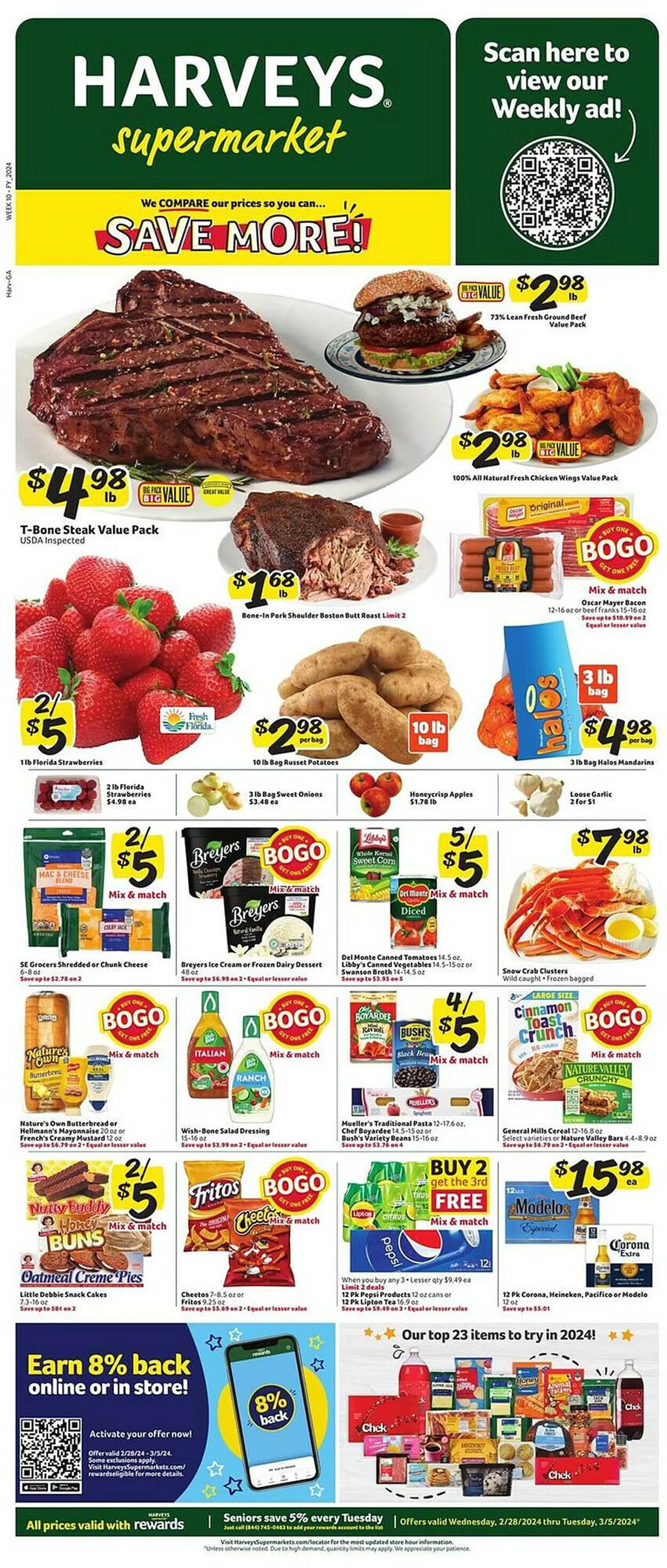 Weekly ad Harveys Supermarkets Weekly Ad from February 28 to March 5 2024 - Page 