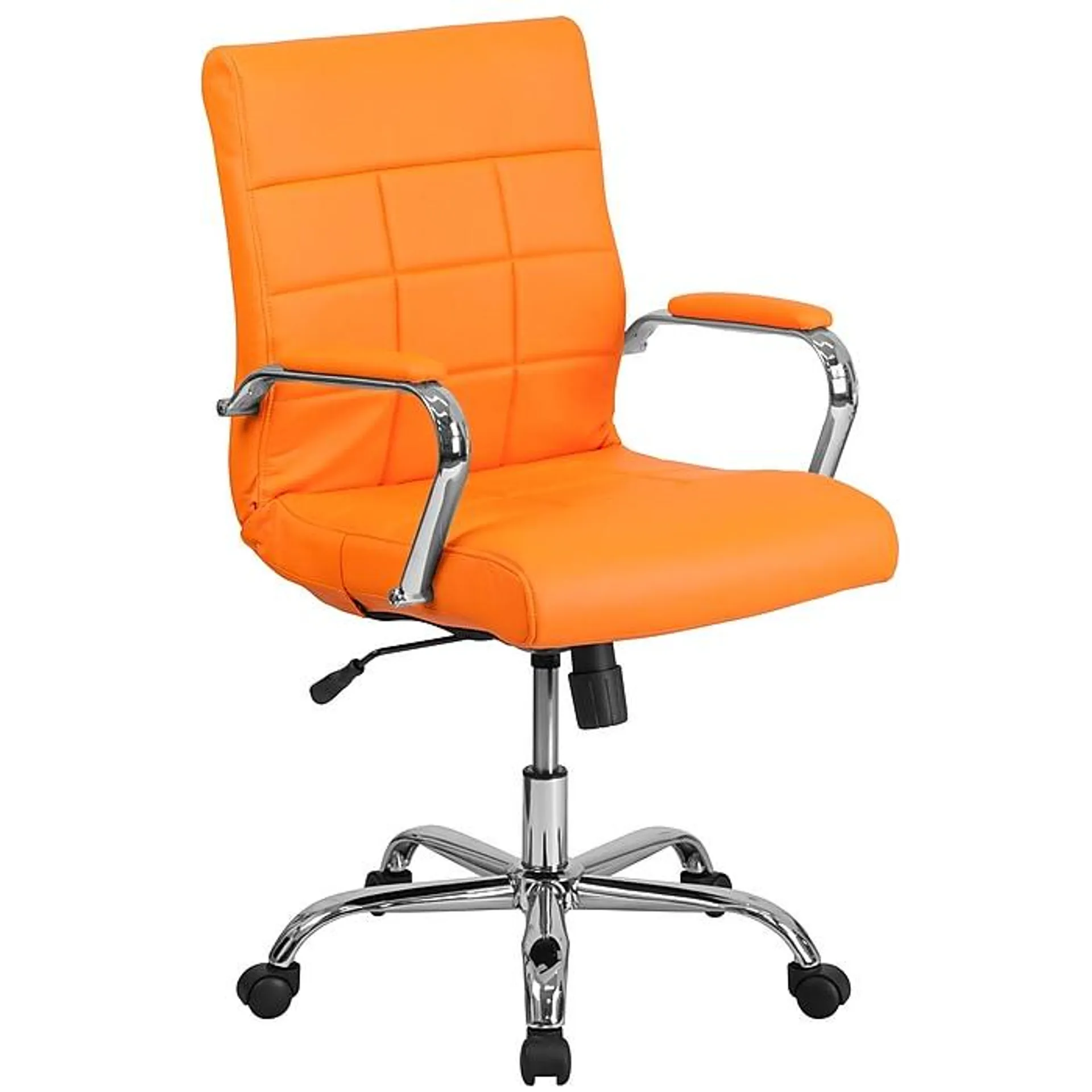 Flash Furniture Vivian Vinyl Swivel Mid-Back Executive Office Chair,