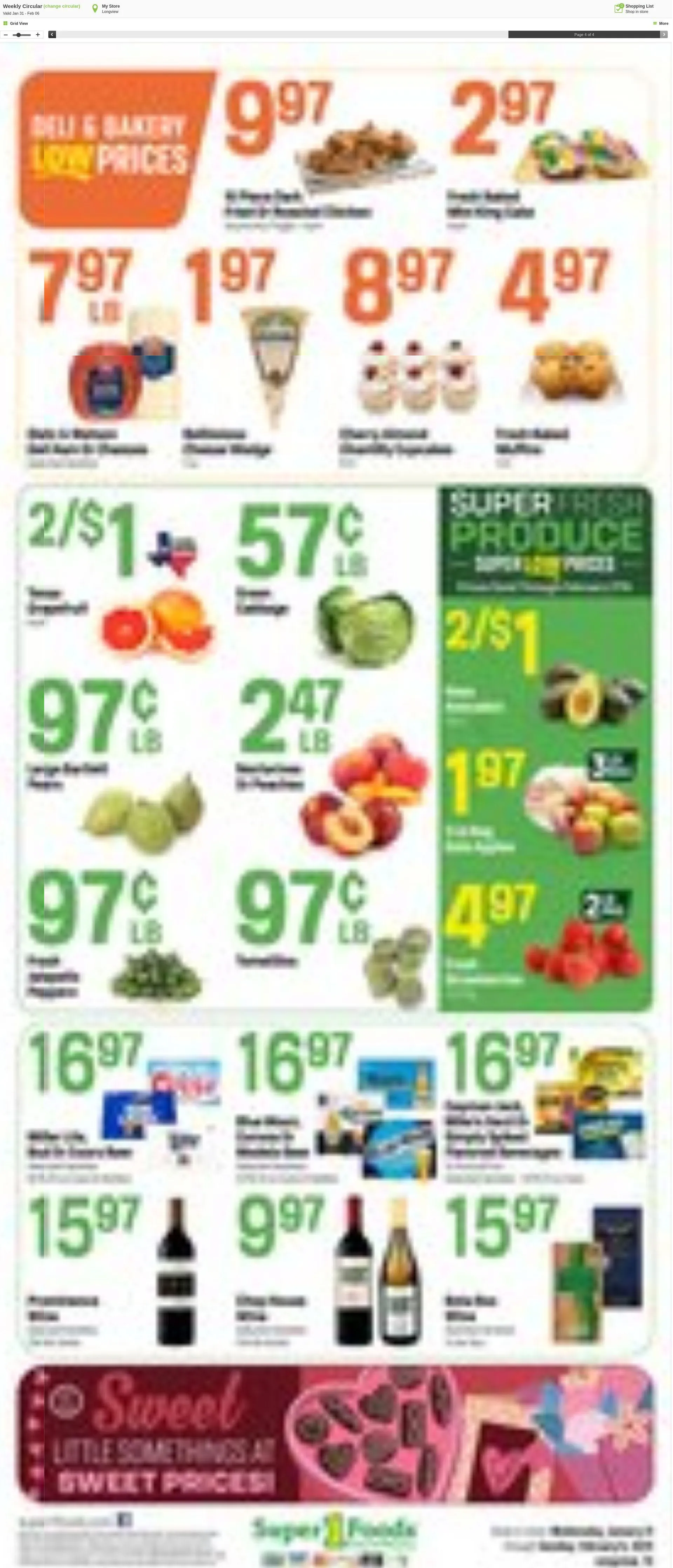 Weekly ad Super1Foods from January 31 to February 6 2024 - Page 4