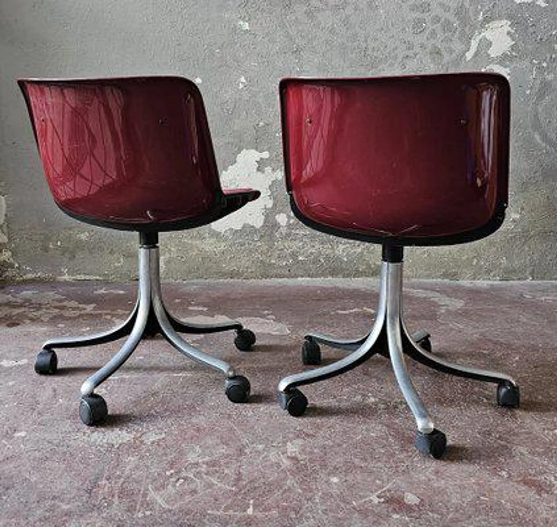 Girdeble Chairs by Osvaldo Borsani for Tecno, Set of 2