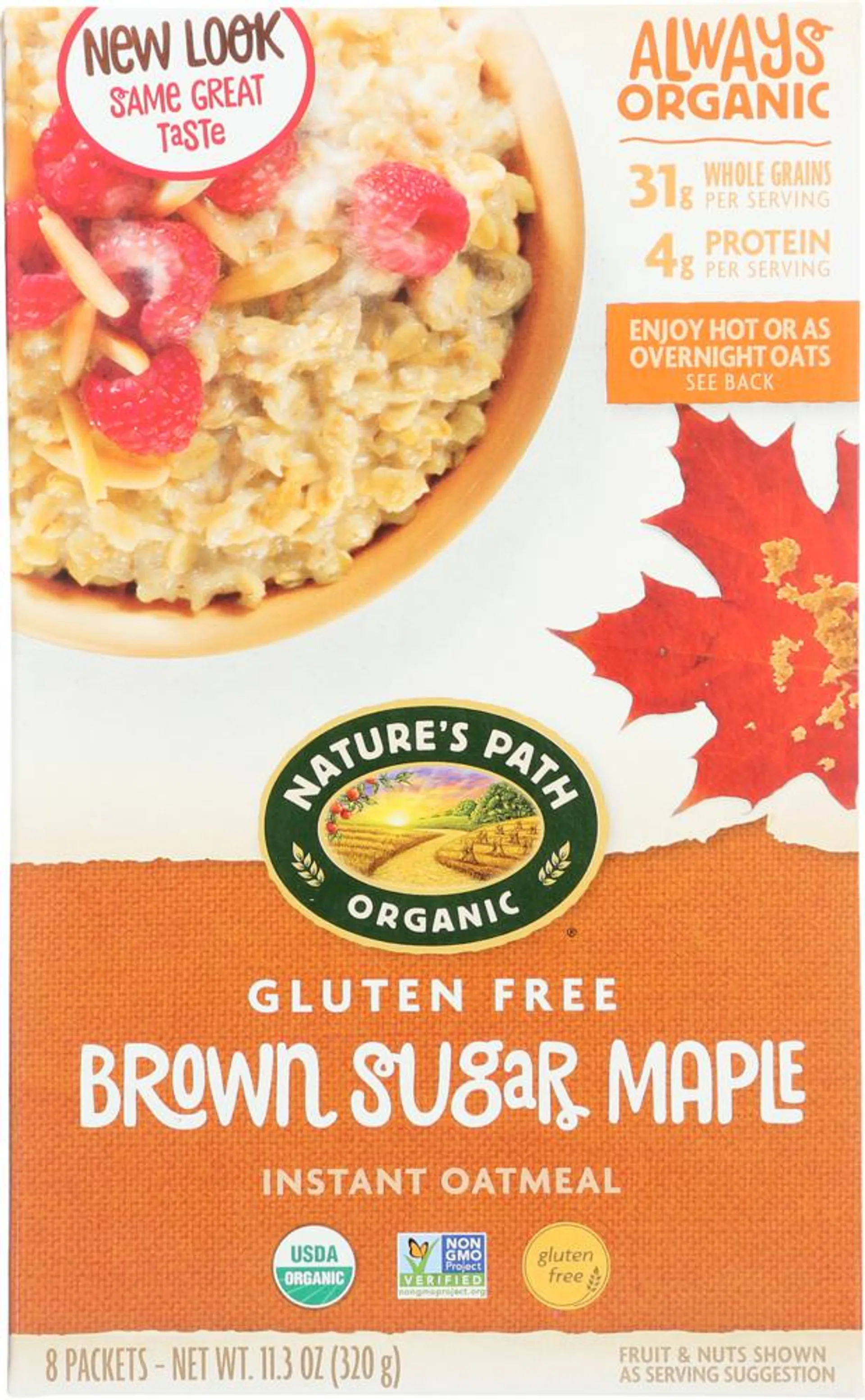 Organic Oatmeal Brown Maple Sugar