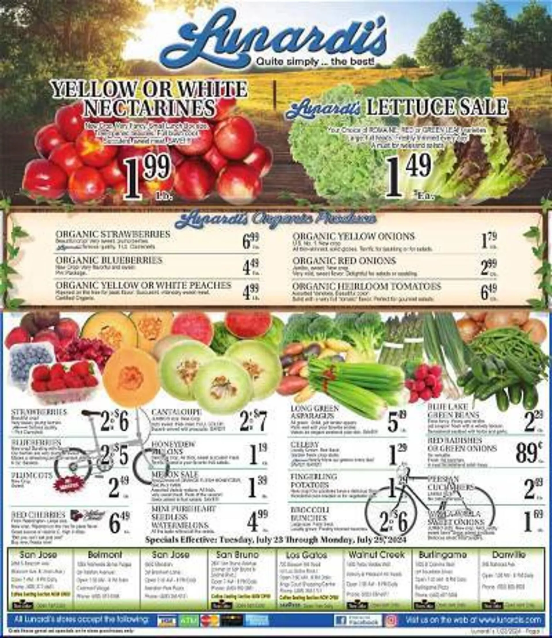 Weekly ad Lunardis Weekly Ad from July 23 to July 29 2024 - Page 1