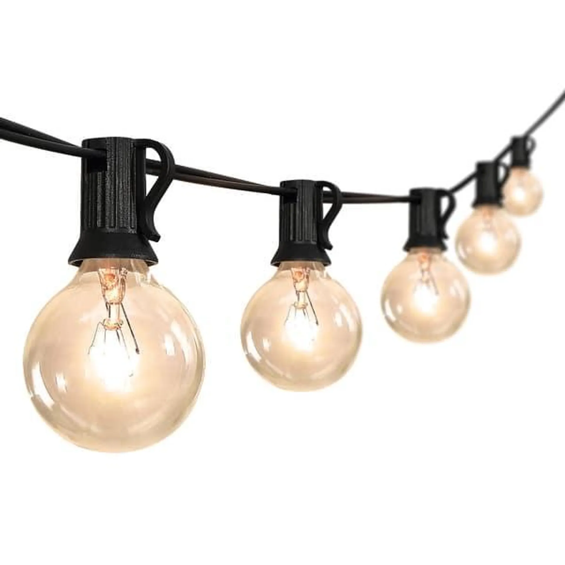 25-Light Indoor/Outdoor 25ft G40 Bistro Globe Bulb String Lights by JONATHAN Y