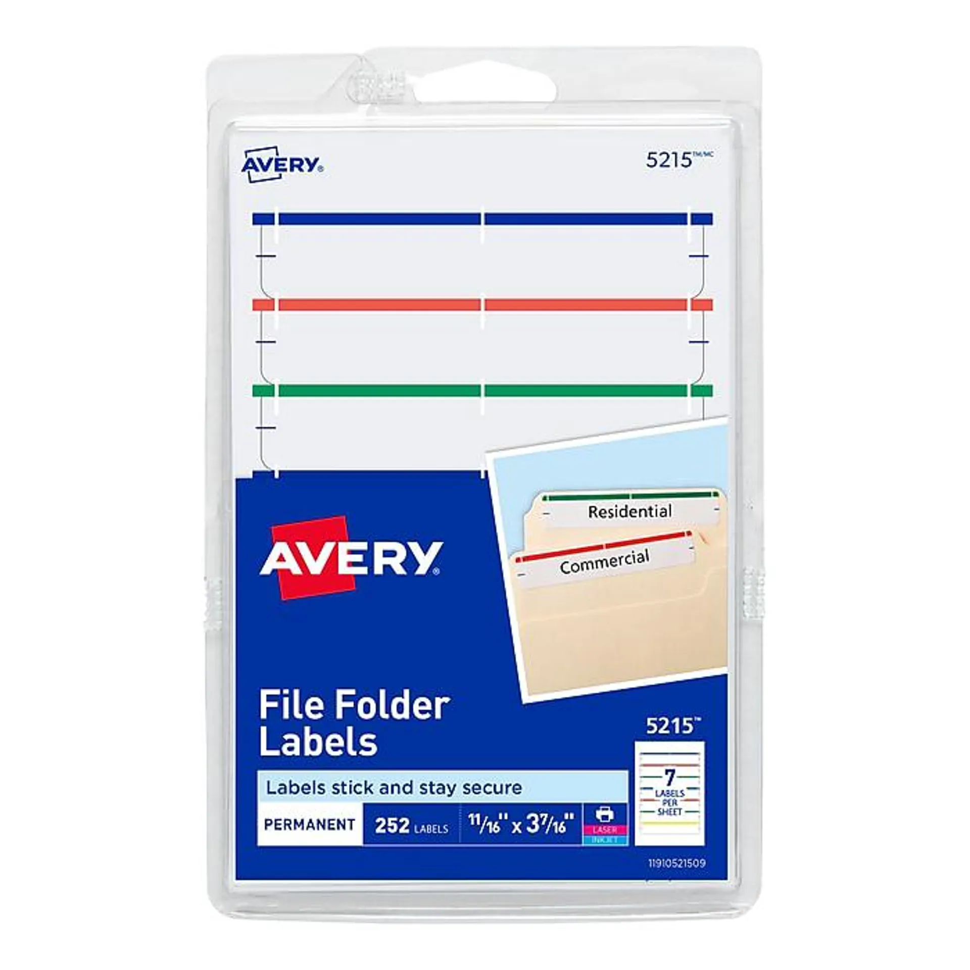 Avery Laser/Inkjet File Folder Labels,