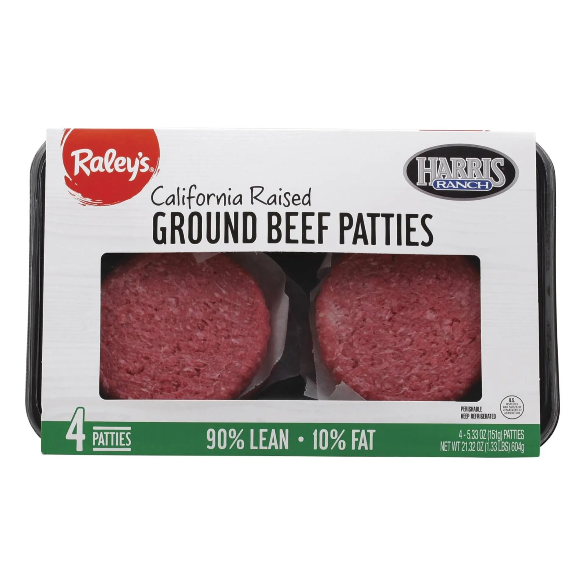 Raley's Beef Patties, Ground