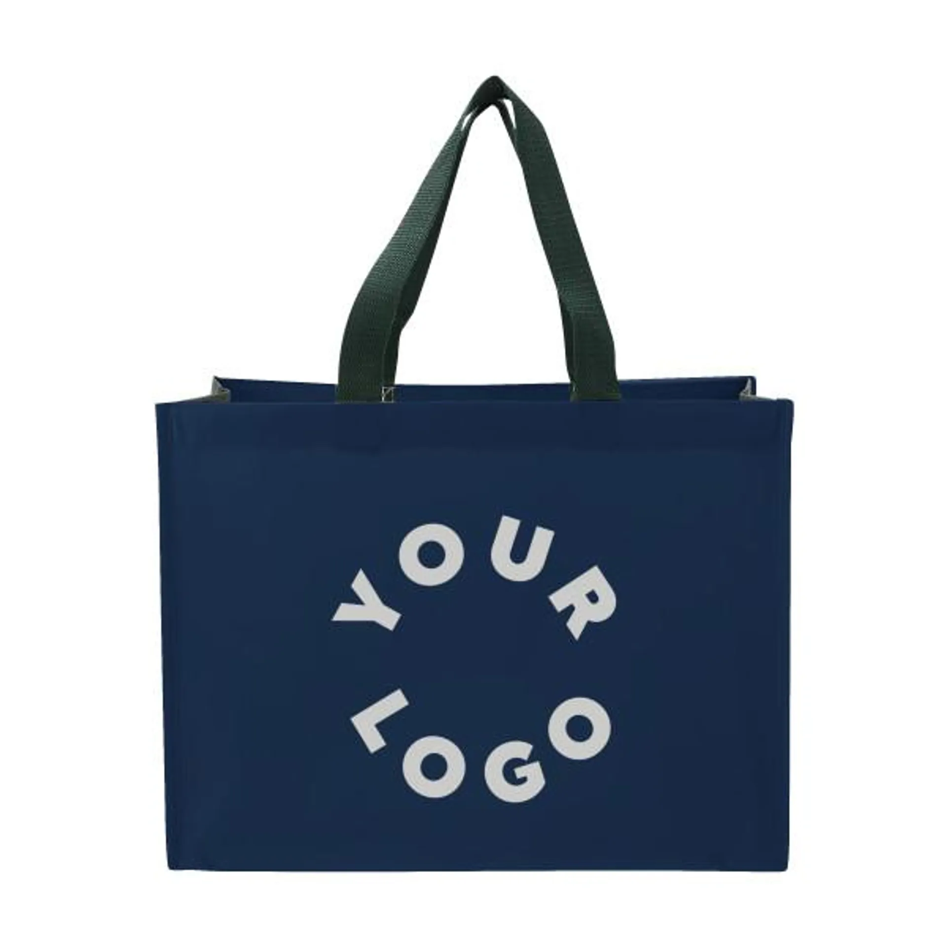 RPET Laminated Matte Shopper Tote Bag