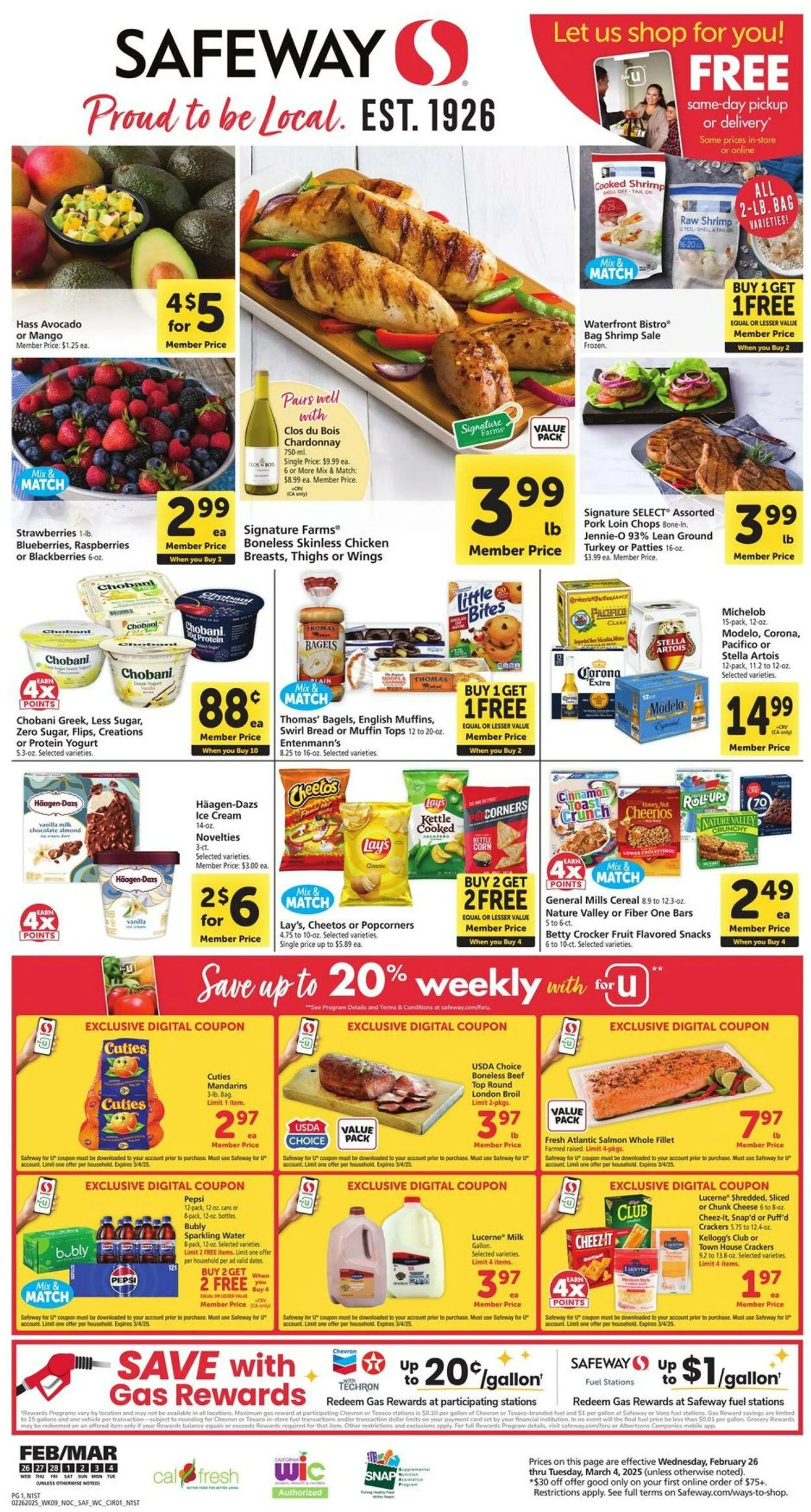 Catálogo de Safeway Current weekly ad 26 de febrero al 4 de marzo 2025 - Página 1