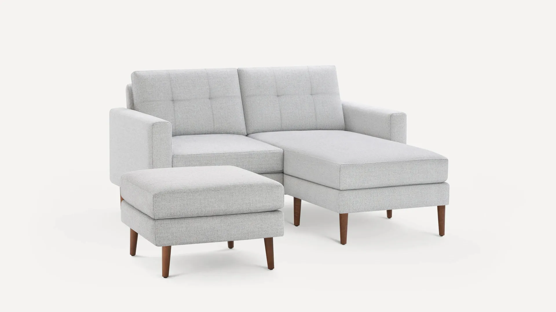 Block Nomad Loveseat with Chaise and Ottoman