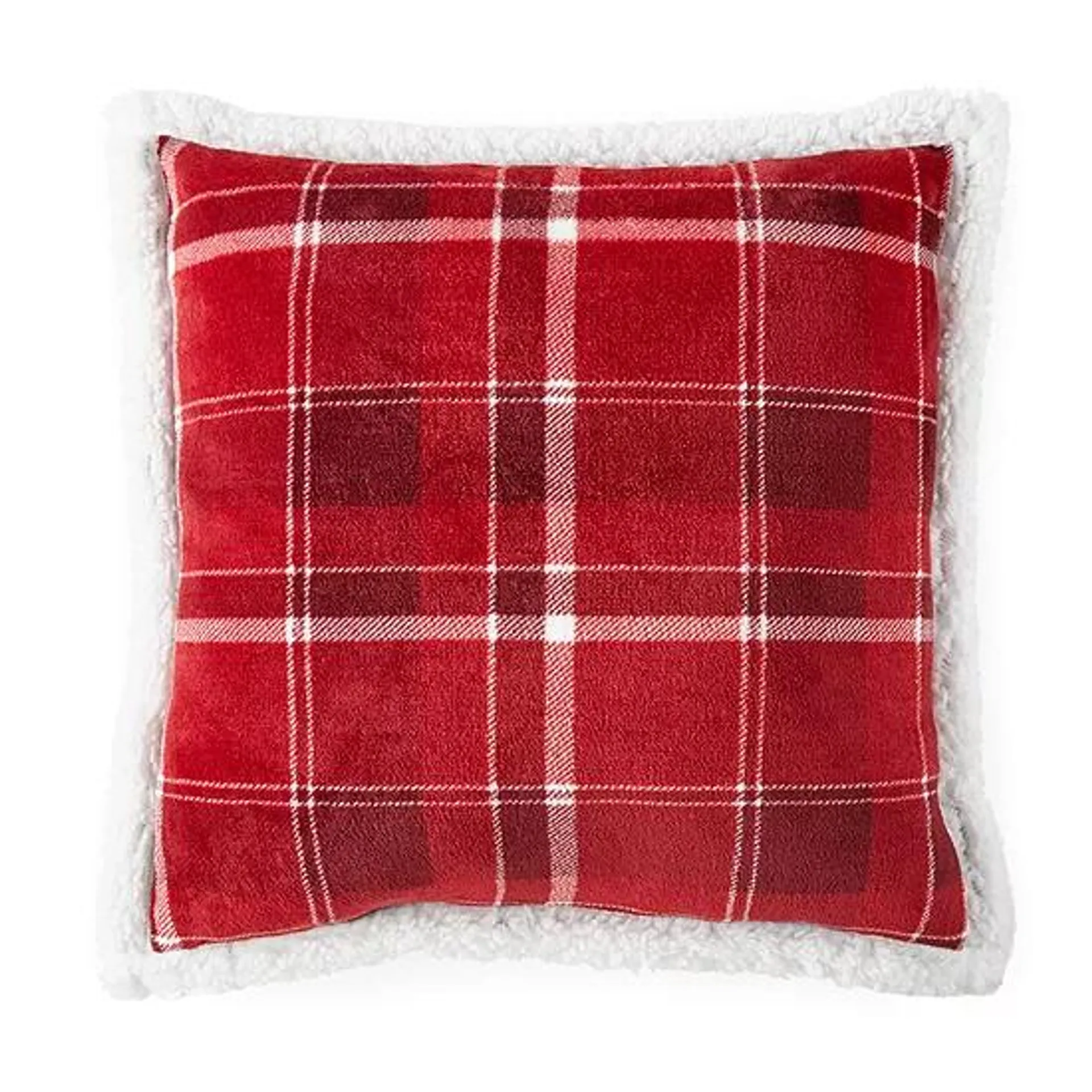 North Pole Trading Co. Plaid Square Throw Pillow