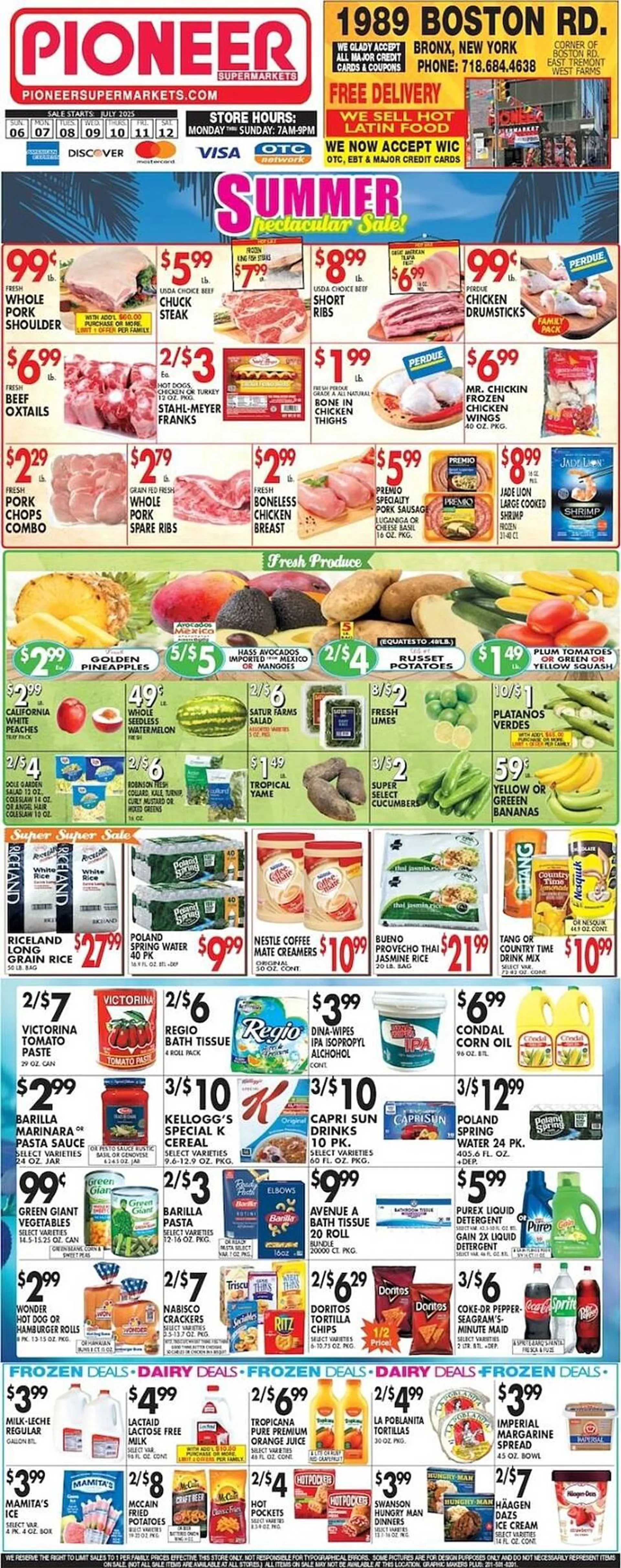 Weekly ad Pioneer Supermarkets Weekly Ad from July 6 to July 12 2025 - Page 1