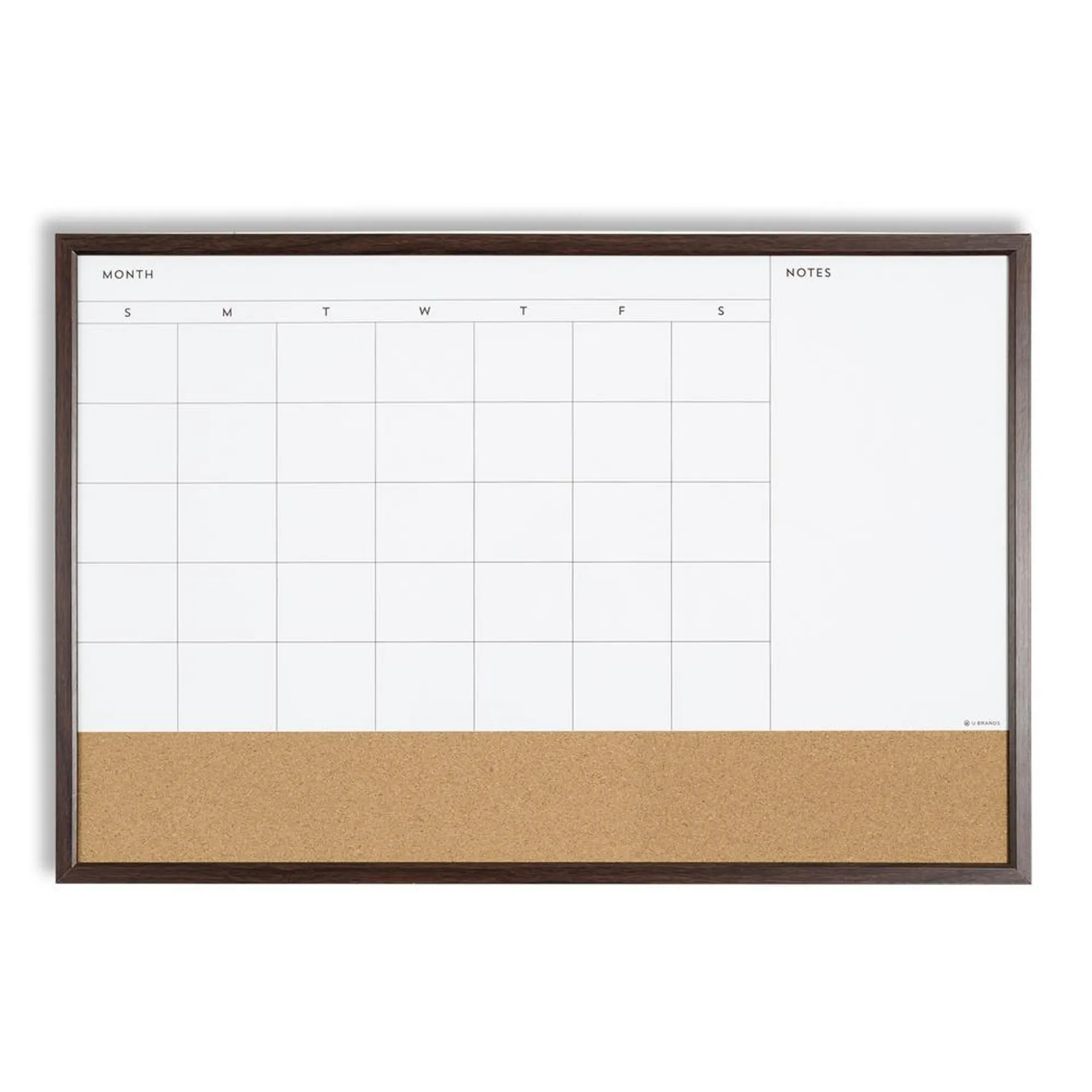 U Brands® 20" x 30" Magnetic 3-in-1 Dry-Erase Calendar Board