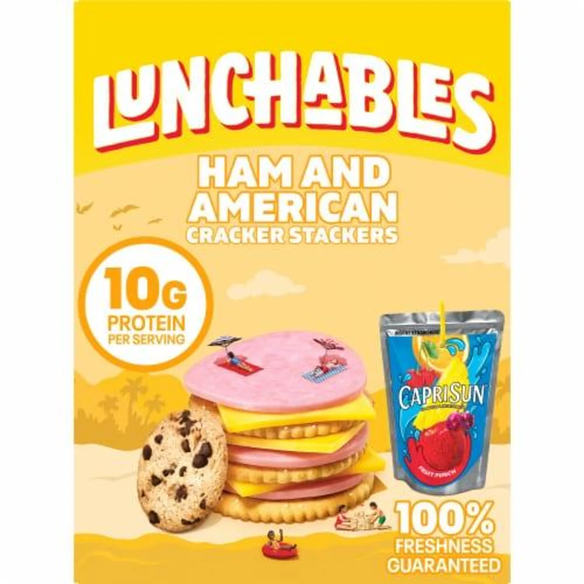 Lunchables Ham & American Cheese Cracker Stacker Kids Lunch Meal Kit