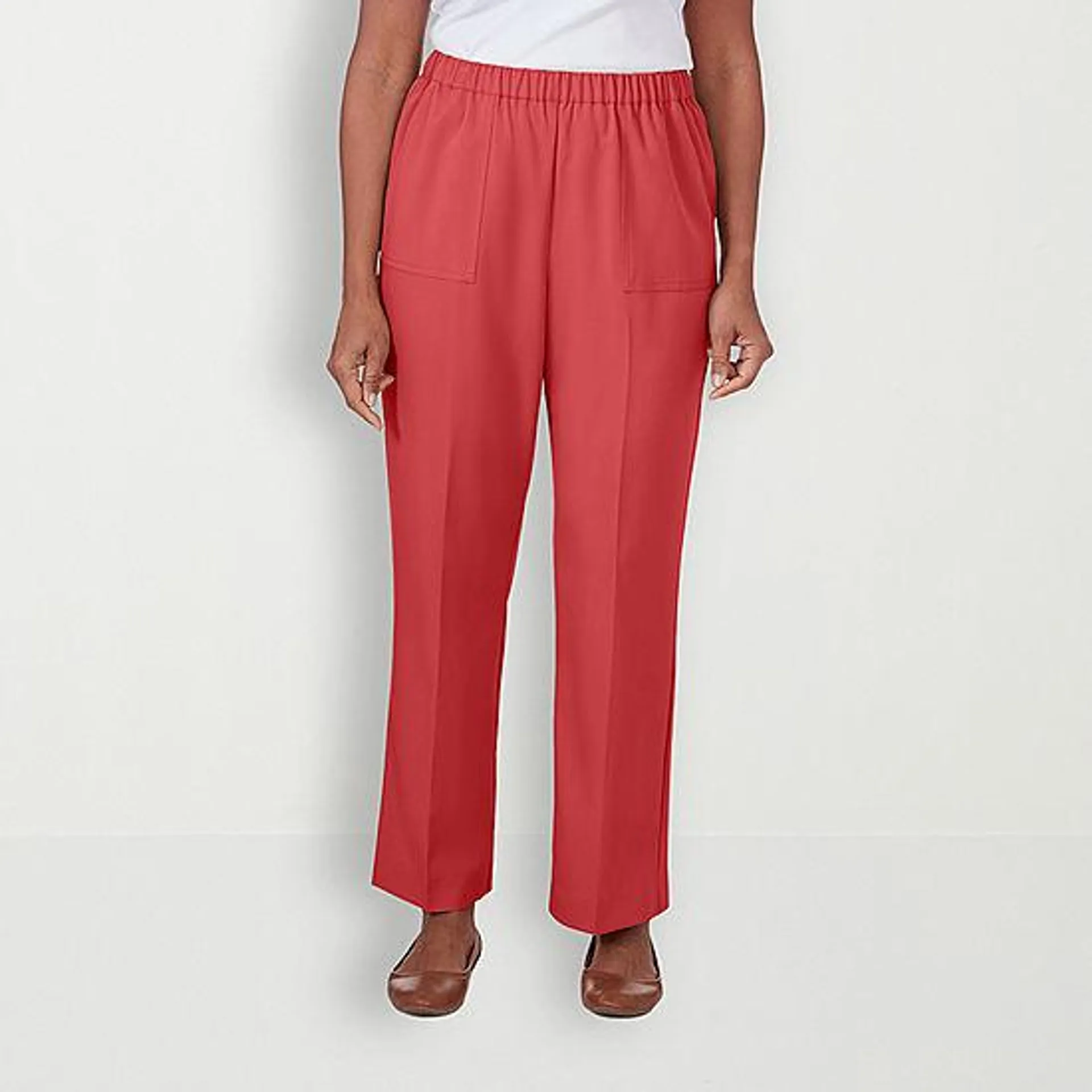 new! Alfred Dunner Sedona Sky Womens Straight Pull-On Pants