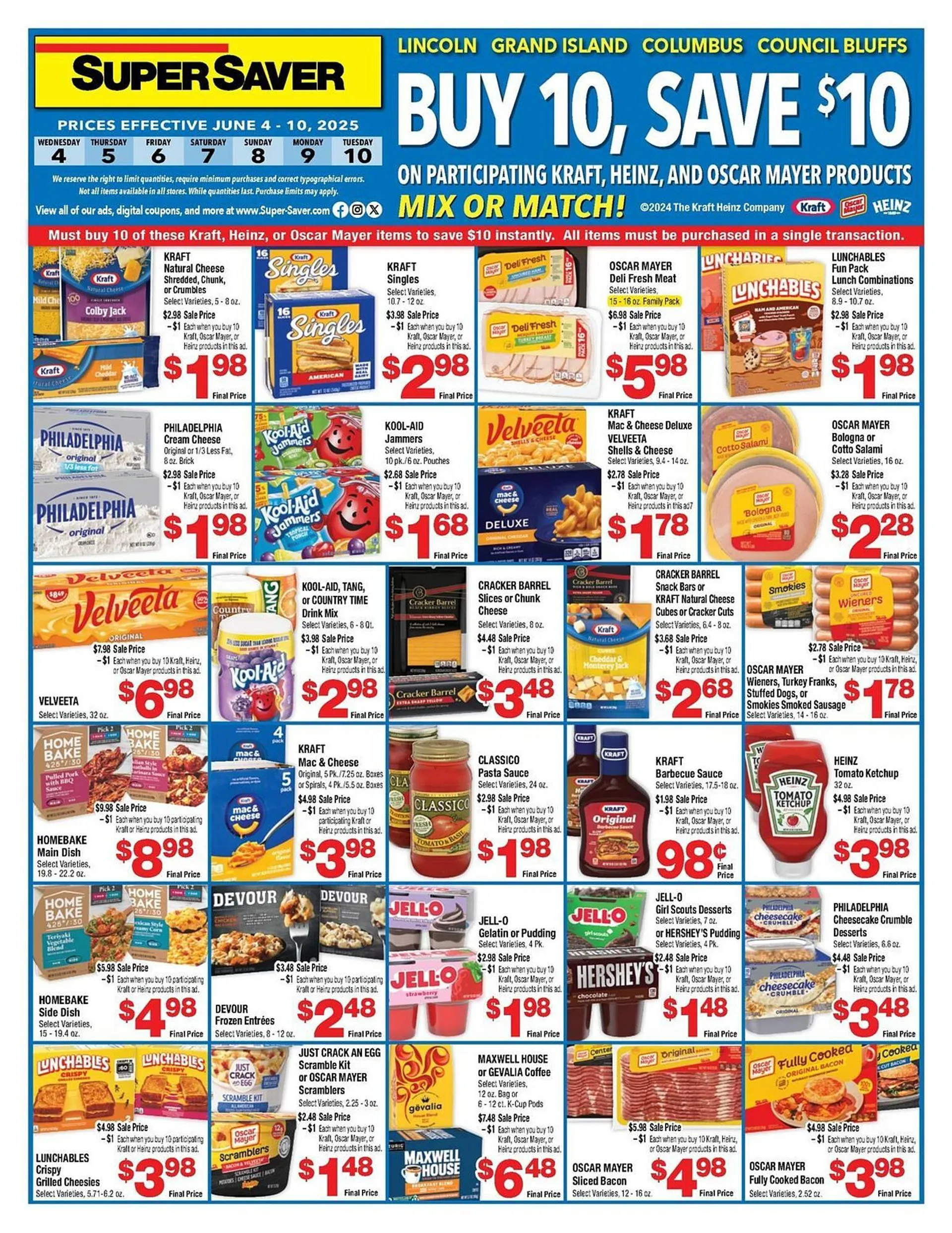Weekly ad Super Saver Weekly Ad from June 4 to June 10 2025 - Page 1