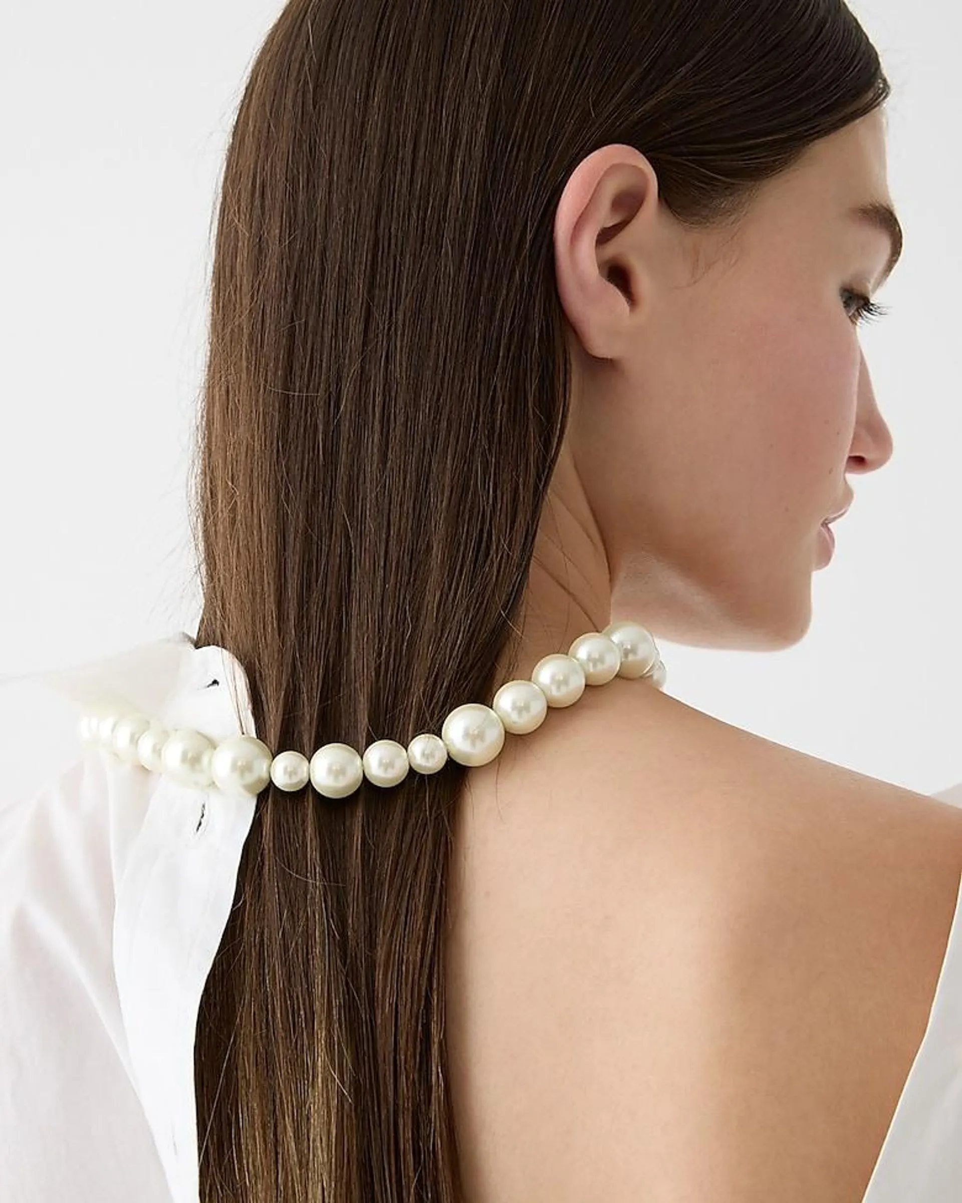 Pearl ball necklace