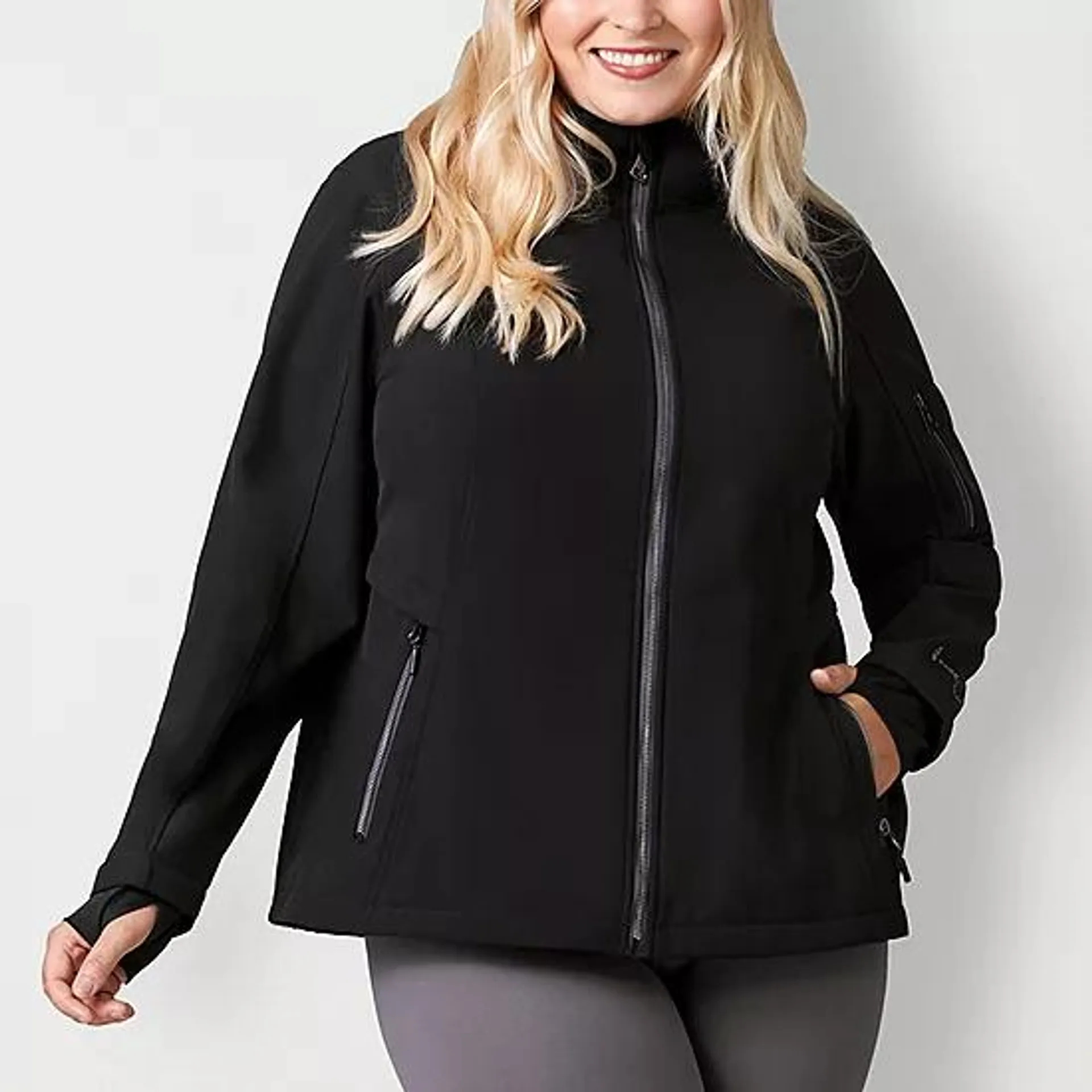 Free Country Womens Plus Midweight Softshell Jacket