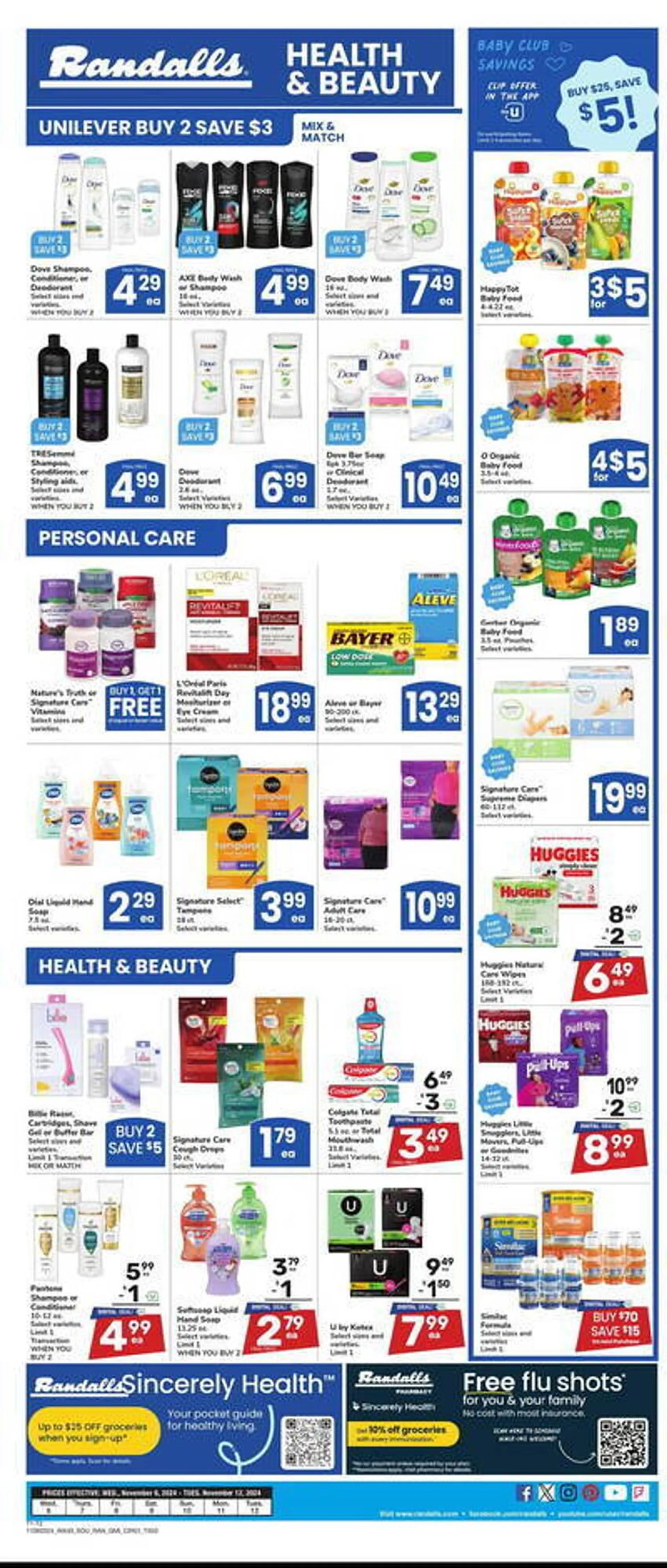 Weekly ad Randalls Weekly Ad from November 6 to November 12 2024 - Page 6