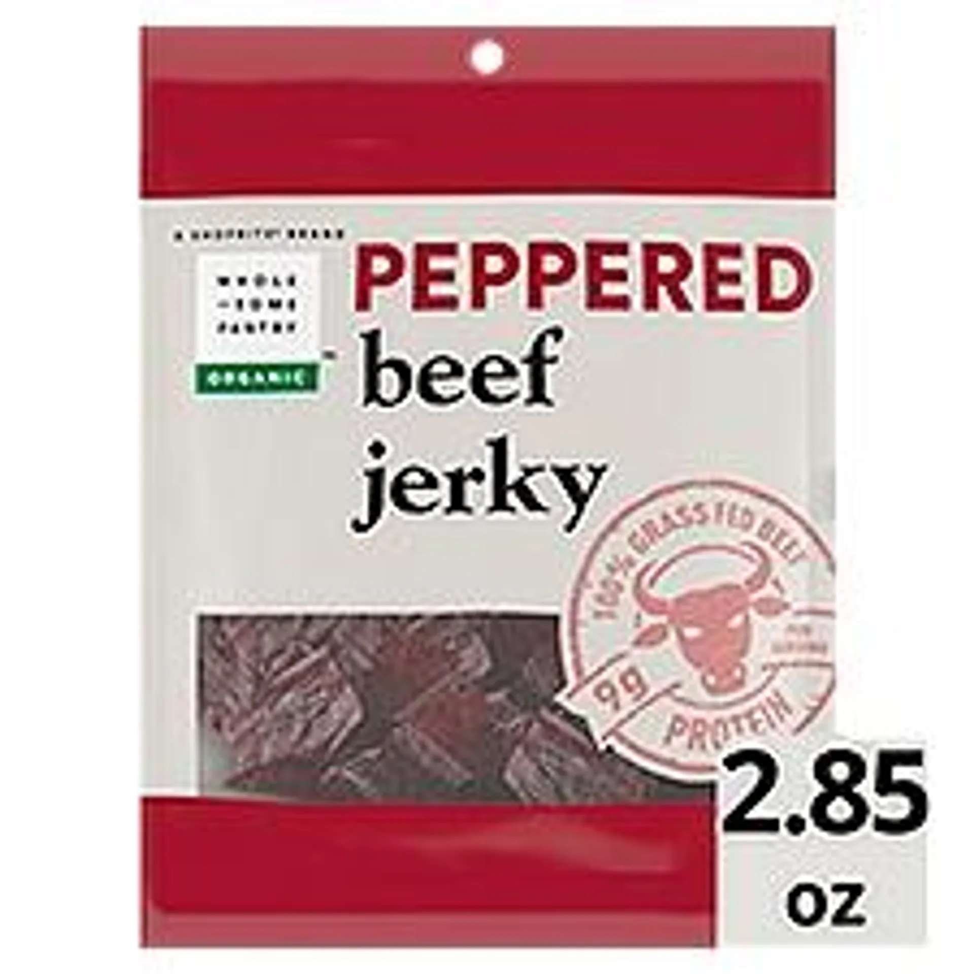 Wholesome Pantry Organic Peppered Beef Jerky, 2.85 oz, $5.49