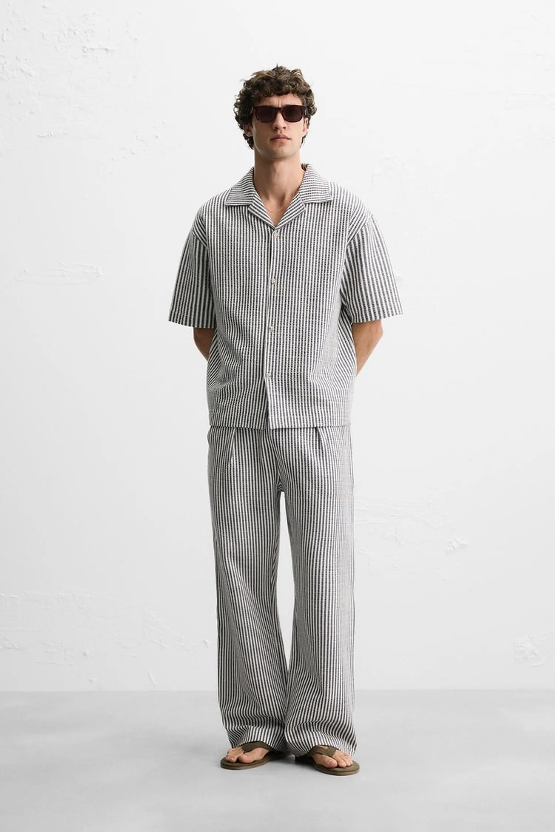 CAMISA RELAXED FIT SEERSUCKER