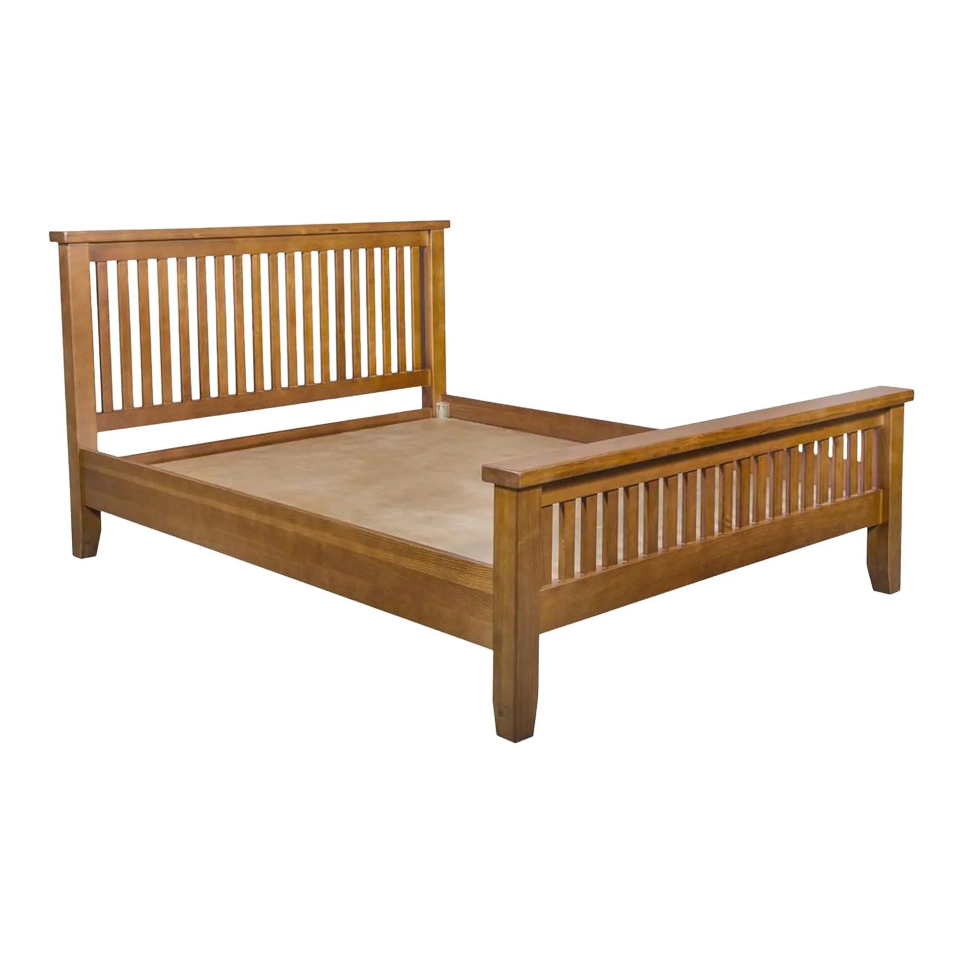 Crafters and Weavers Mission Oak Slat Bed - Michael's Cherry - King