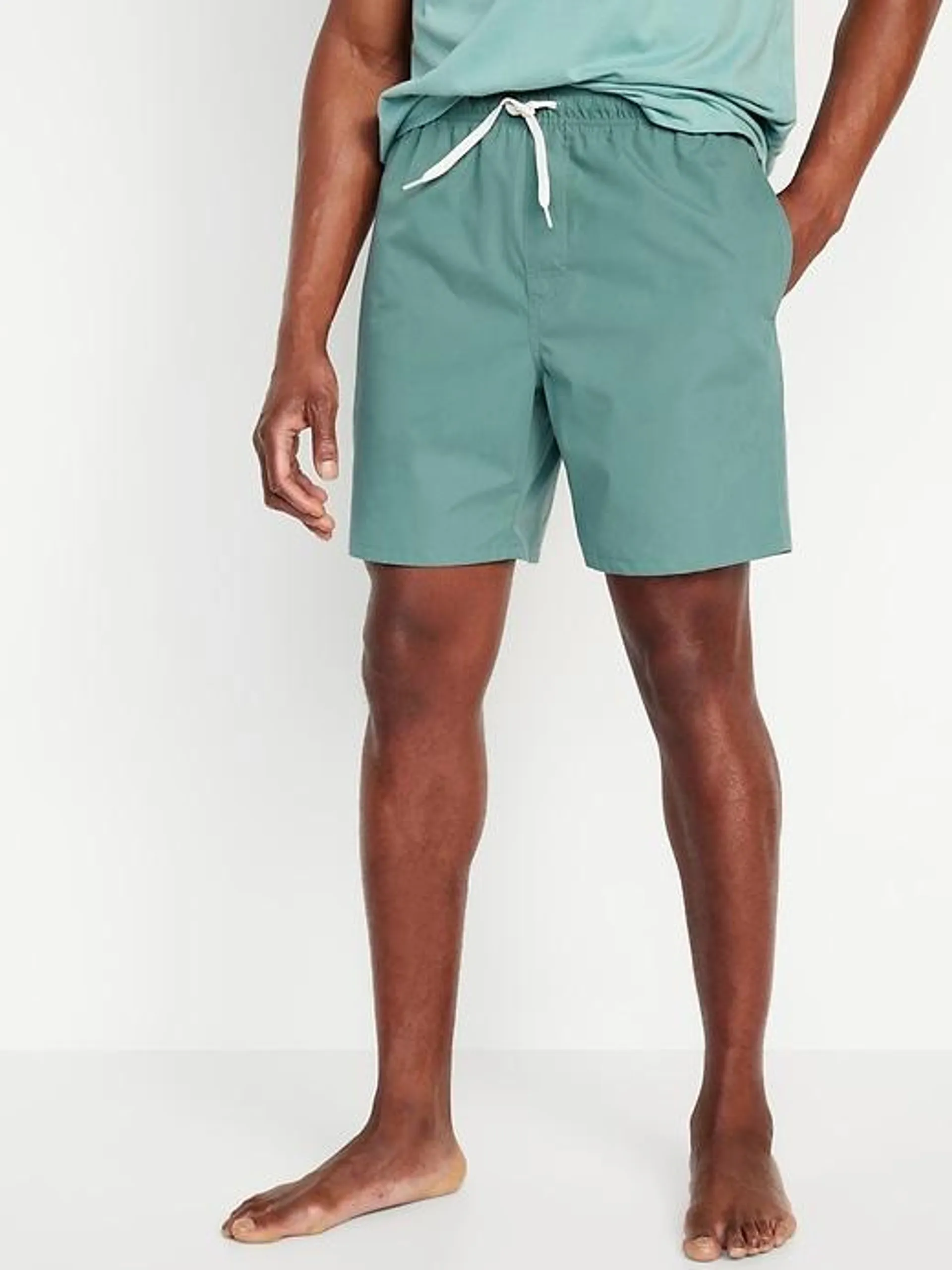 Solid Swim Trunks -- 7-inch inseam