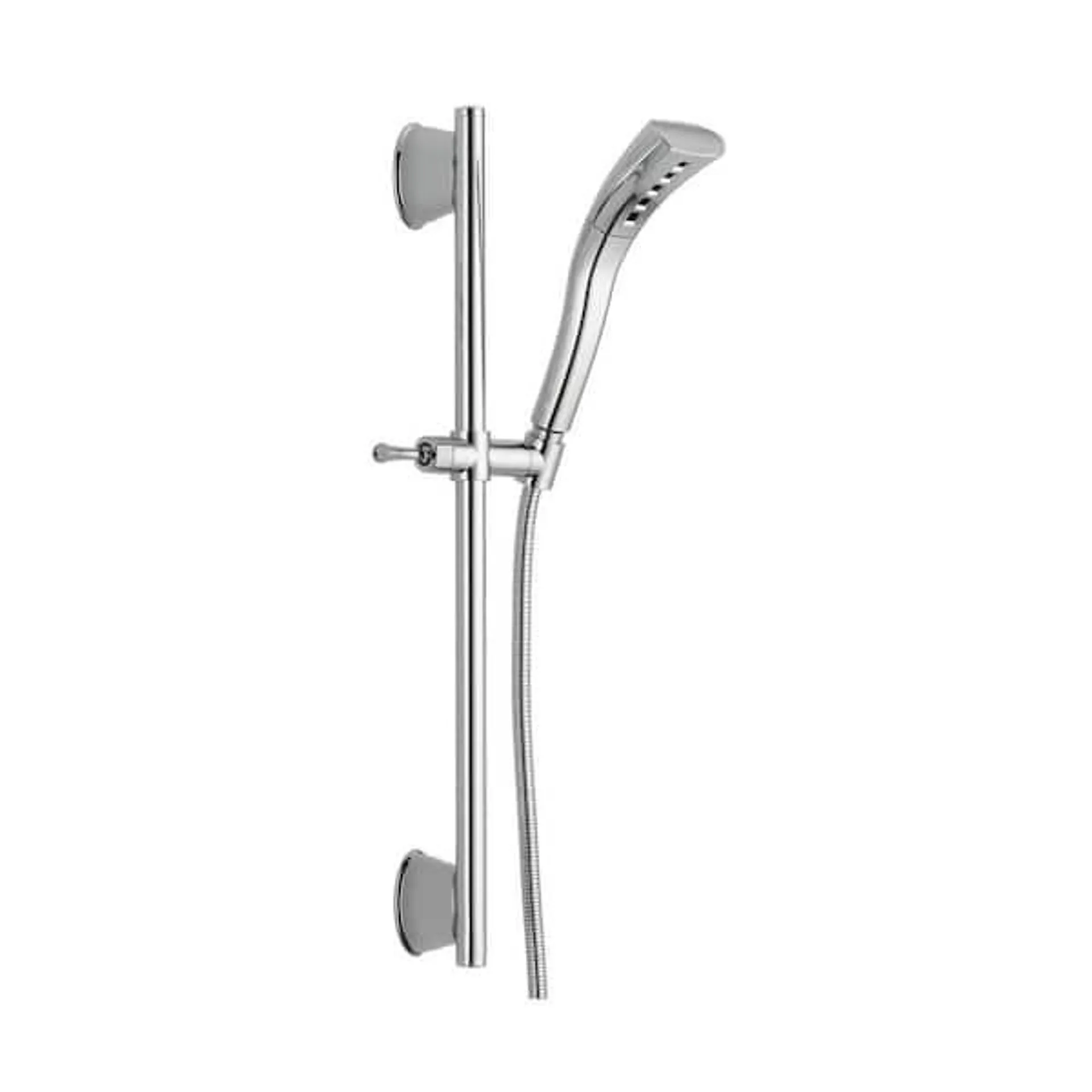 1-Spray Patterns 1.75 GPM 2.3 in. Wall Mount Handheld Shower Head with Slide Bar and H2Okinetic in Chrome