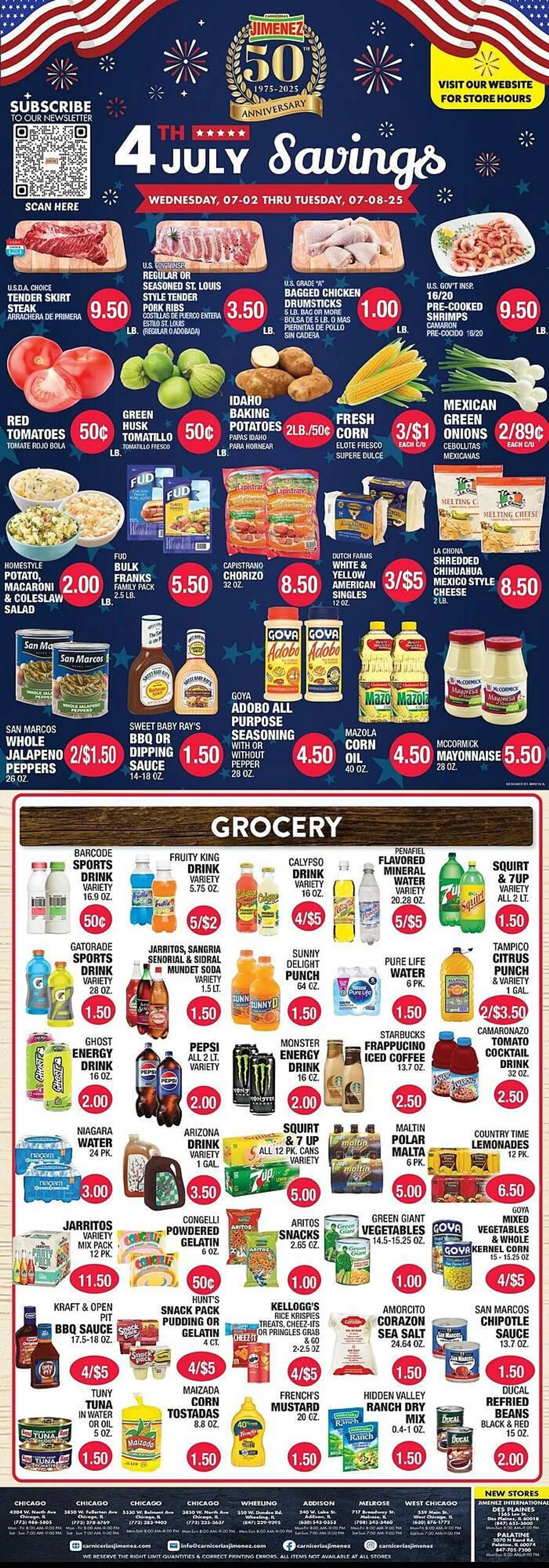 Carnicerias Jimenez Weekly Ad - 1