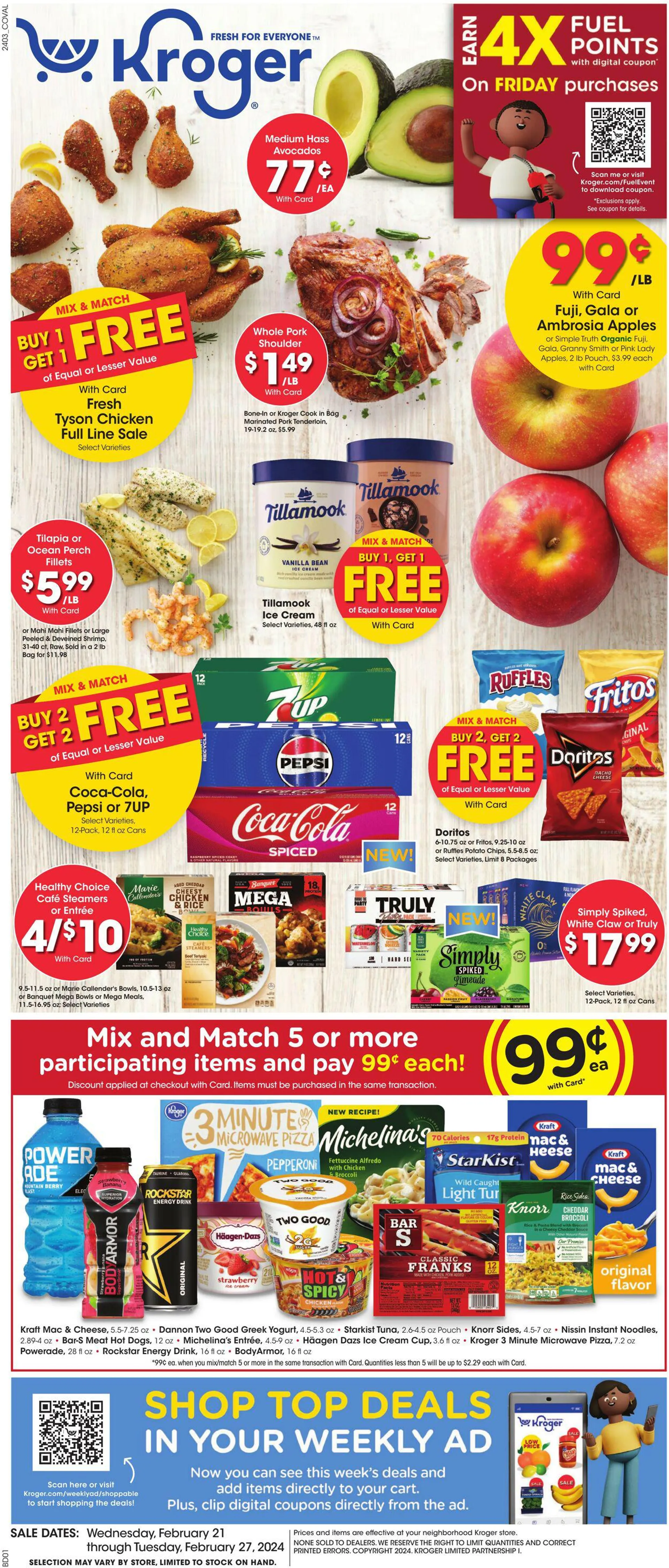 Weekly ad Kroger Current weekly ad from February 21 to February 27 2024 - Page 