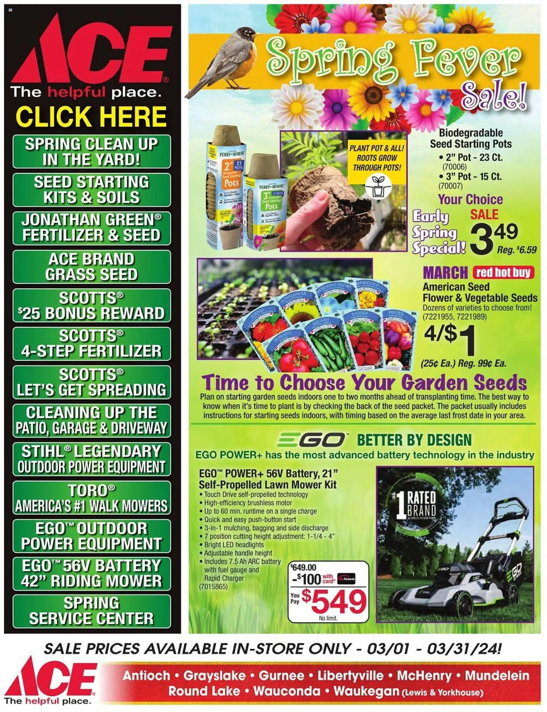 Weekly ad Ace Hardware Weekly Ad from March 1 to March 31 2024 - Page 