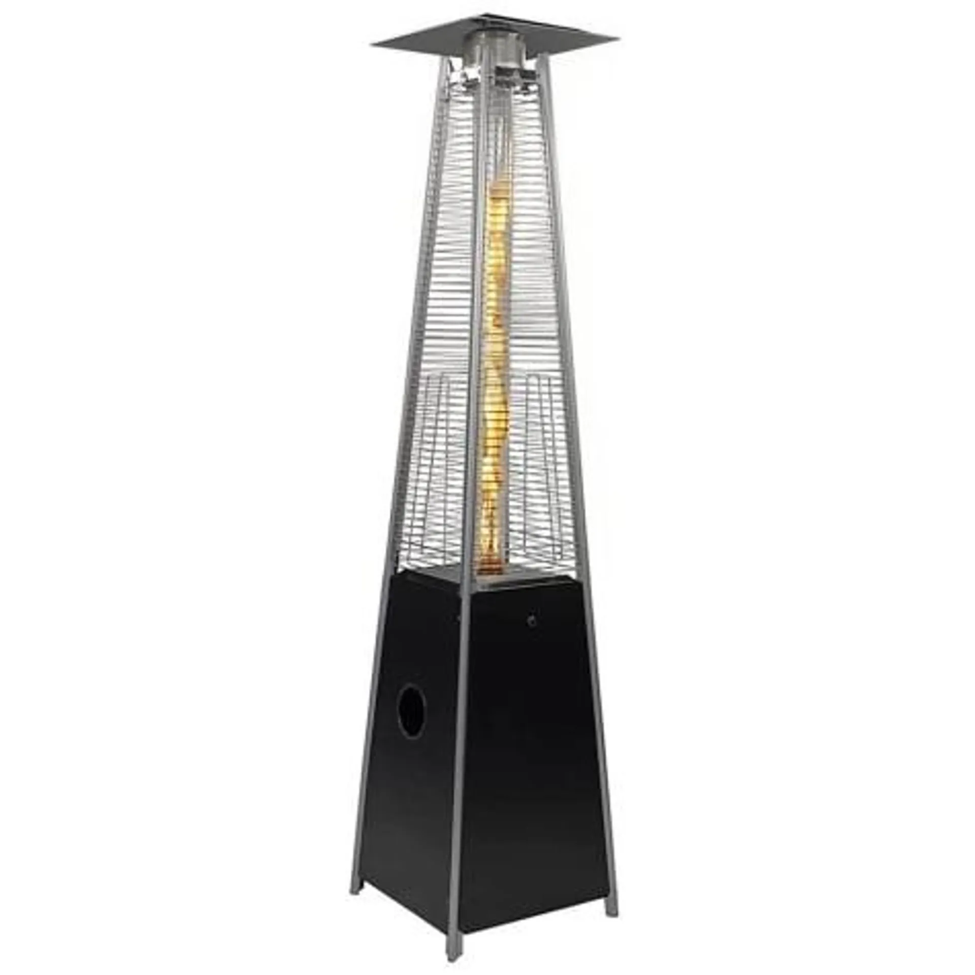 Laurel Canyon Pyramid Outdoor Propane Patio Heater with Glass Tube Flame, 42,000 BTU