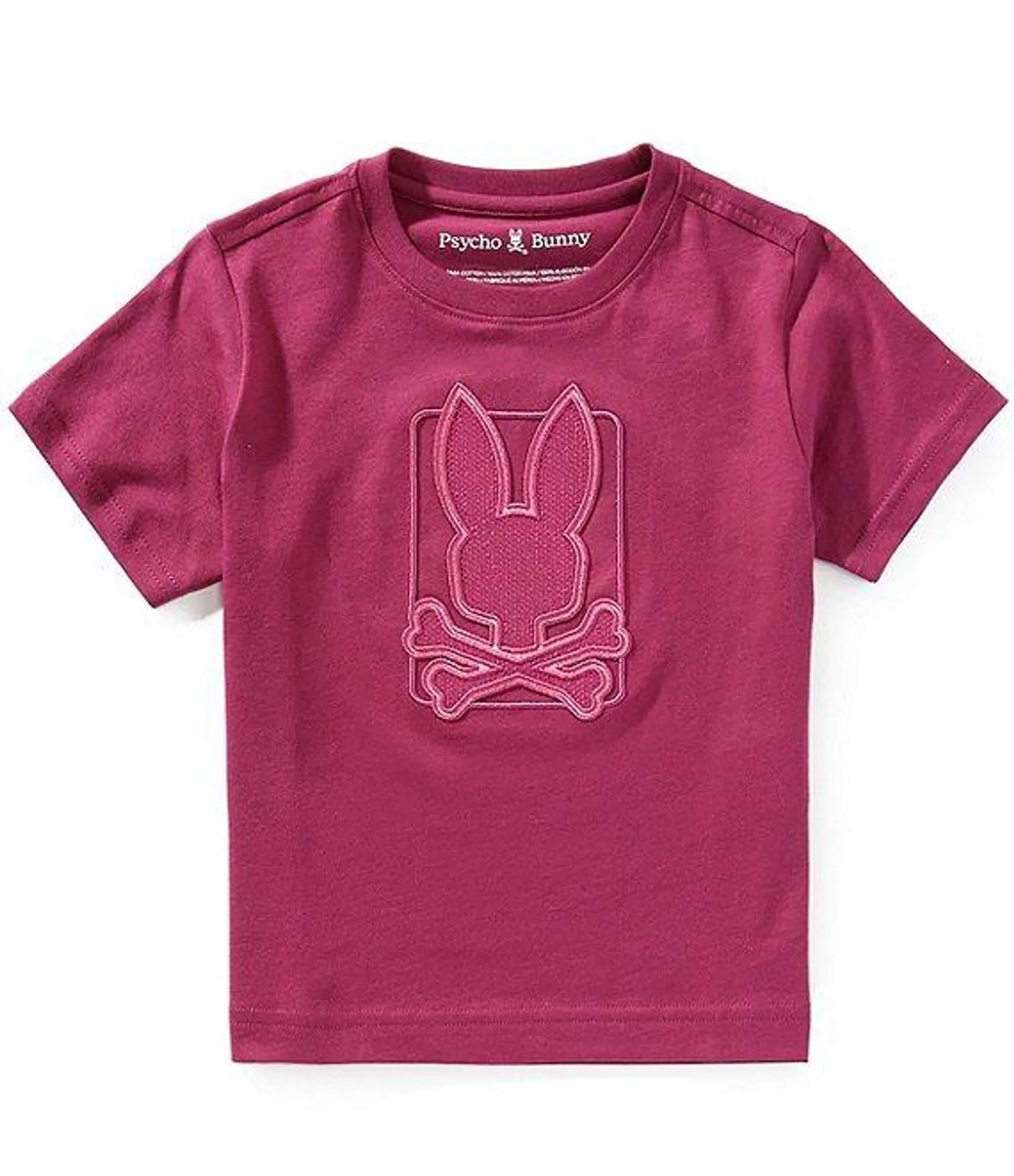 Big Boys 7-20 Short-Sleeve Pierce Embroidered-Bunny Graphic T-Shirt