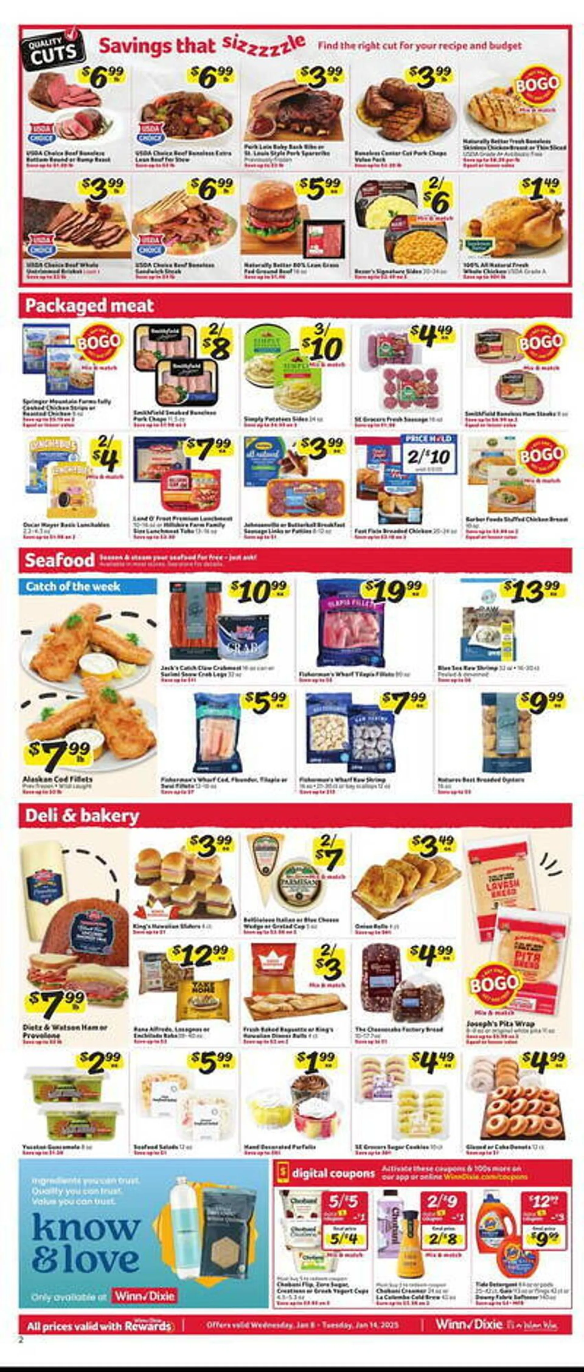 Weekly ad Winn Dixie Weekly Ad from January 8 to January 14 2025 - Page 2