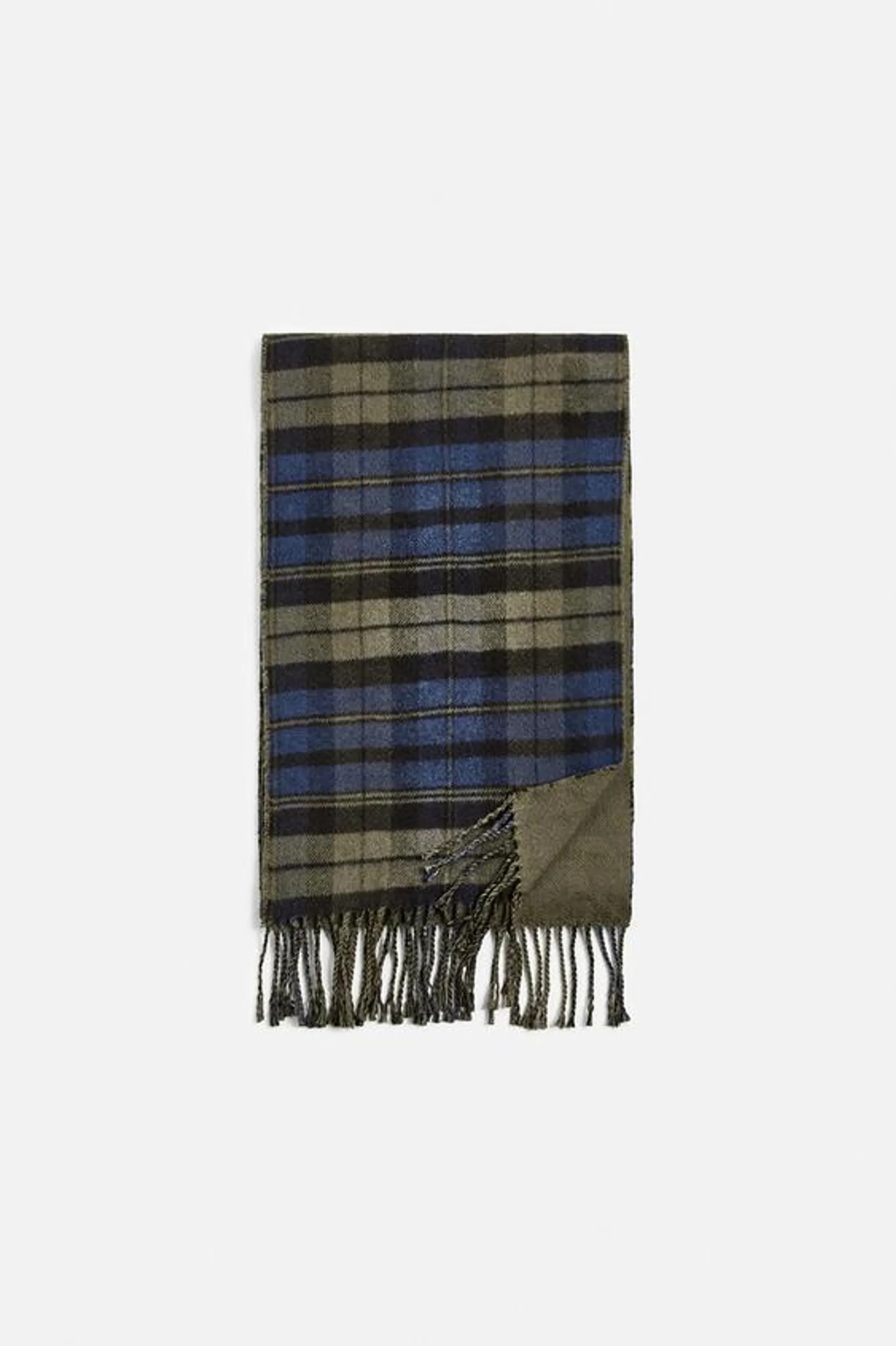 PLAID COMBINATION SCARF