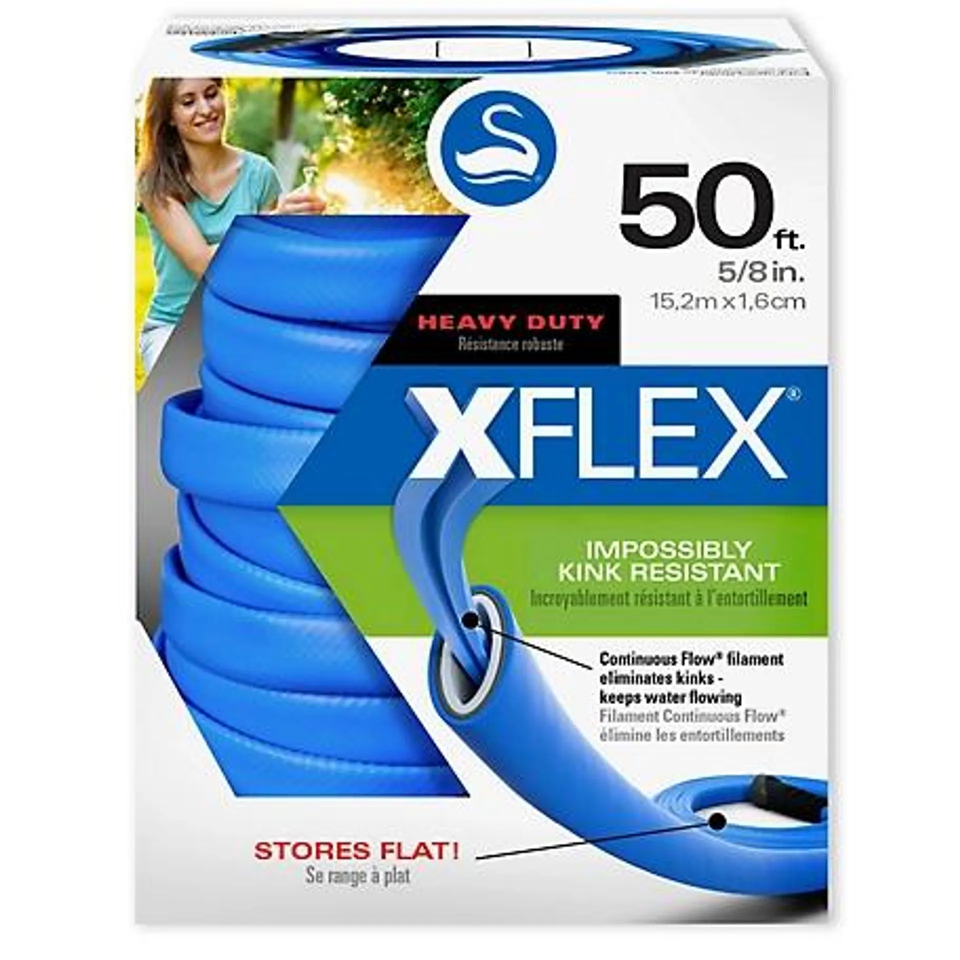 Swan Xflex 5/8 in. x 50 ft. Heavy-Duty Garden Hose