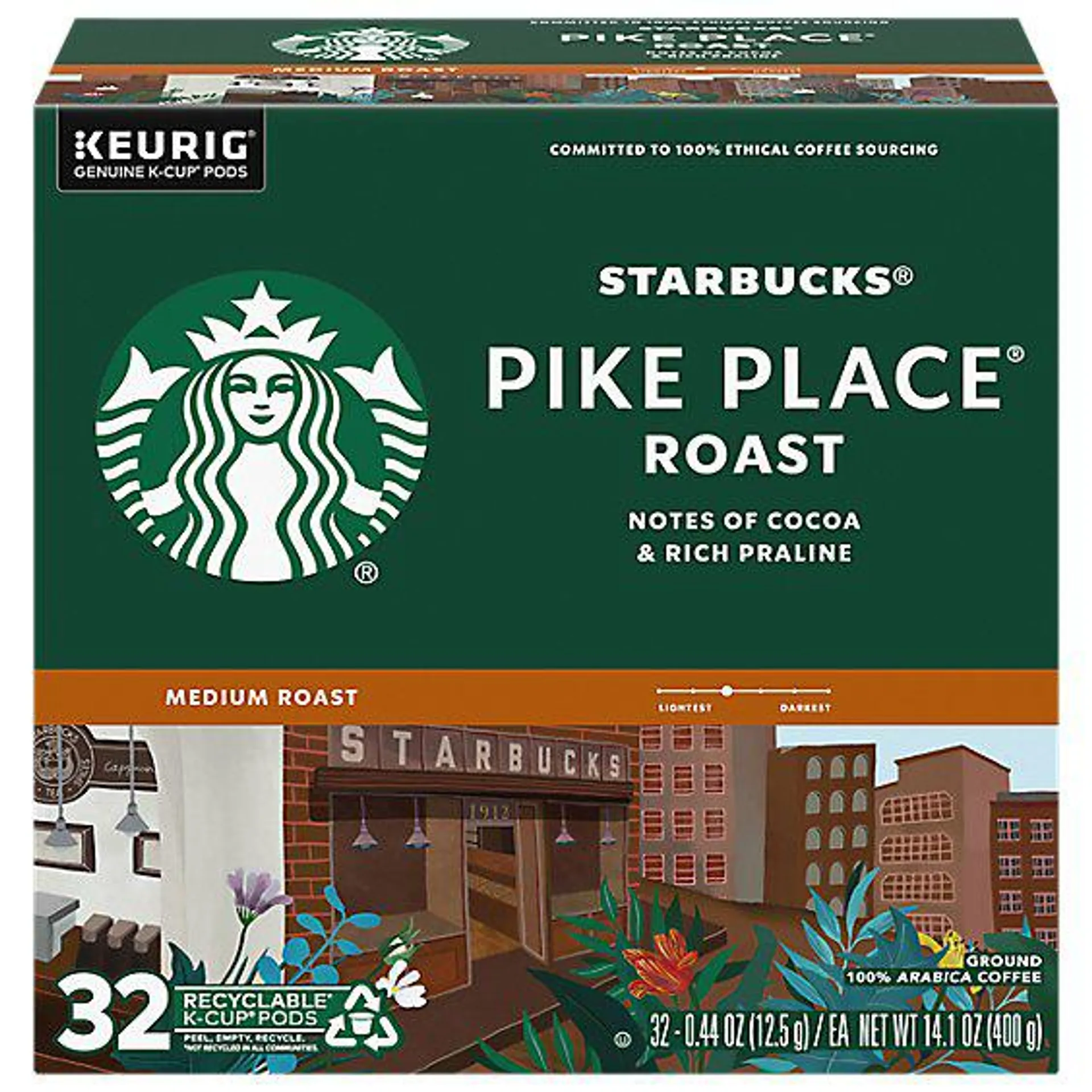 Starbucks Pike Place Roast 100... Box 32 Count - Each