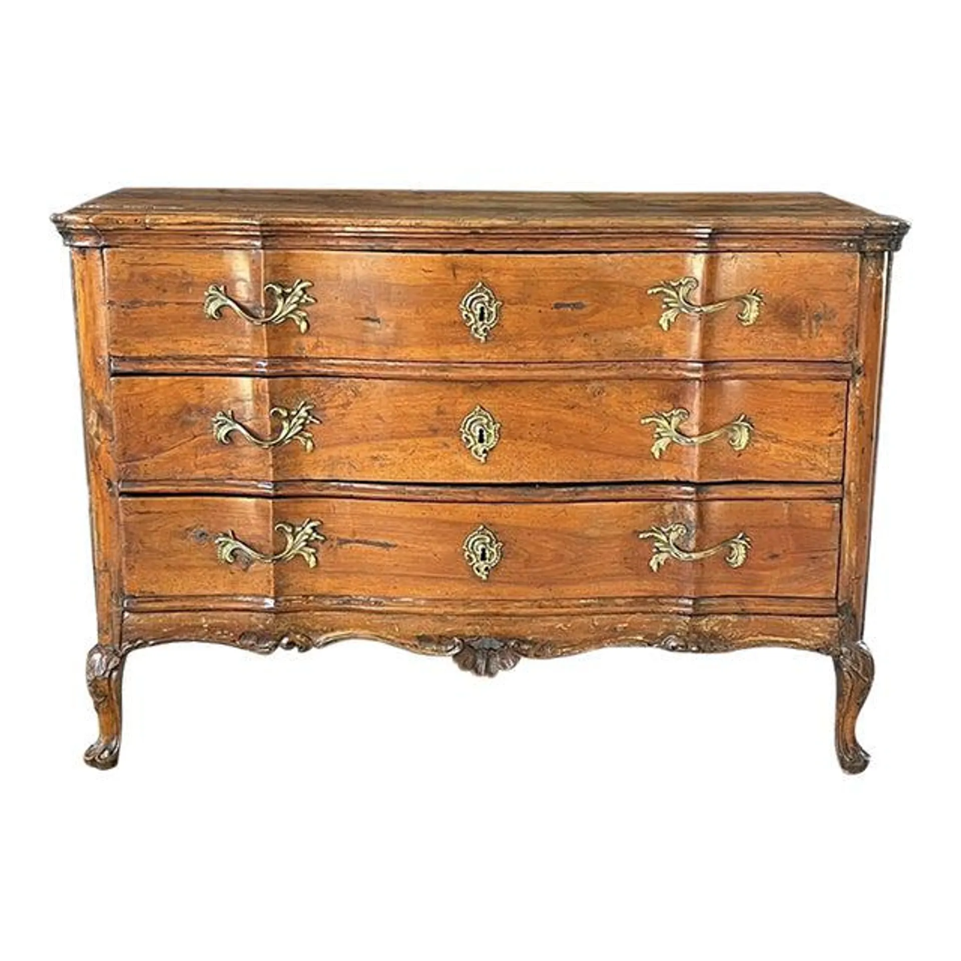 Mid 18th Century French Provincial Louis XV Commode or Chest of Drawers