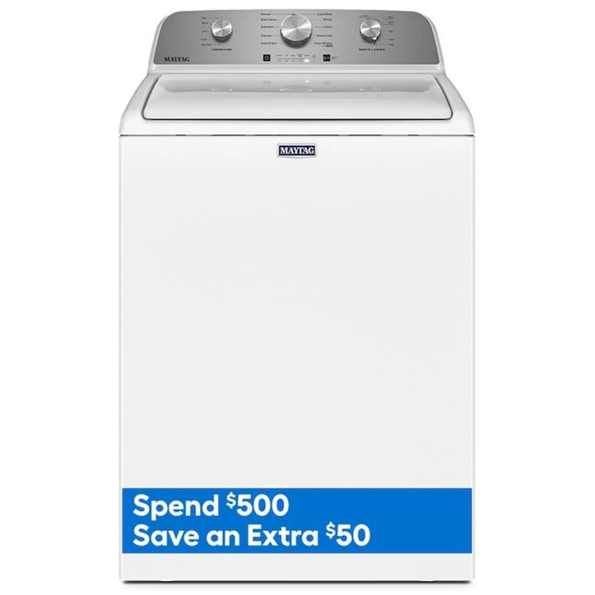 Maytag 4.5-cu ft High Efficiency Agitator Top-Load Washer (White)