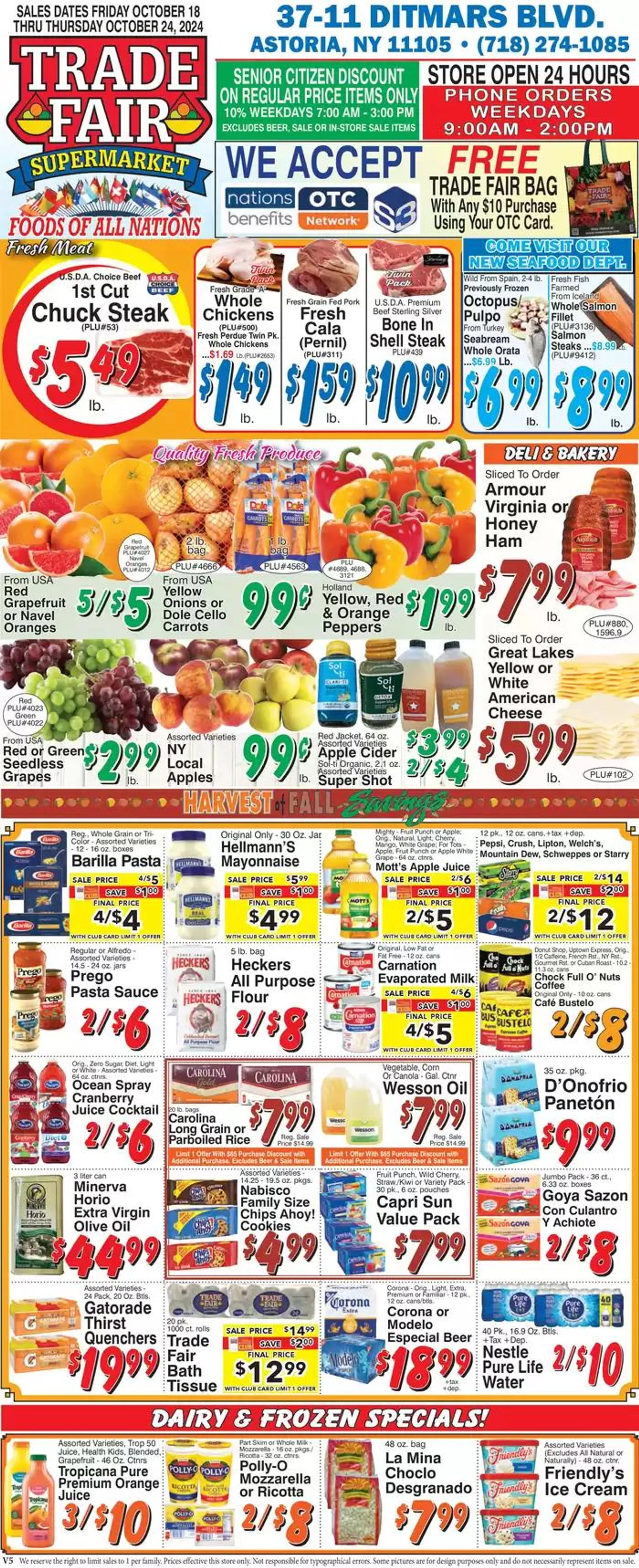 Weekly ad Our best deals for you from October 18 to November 1 2024 - Page 1