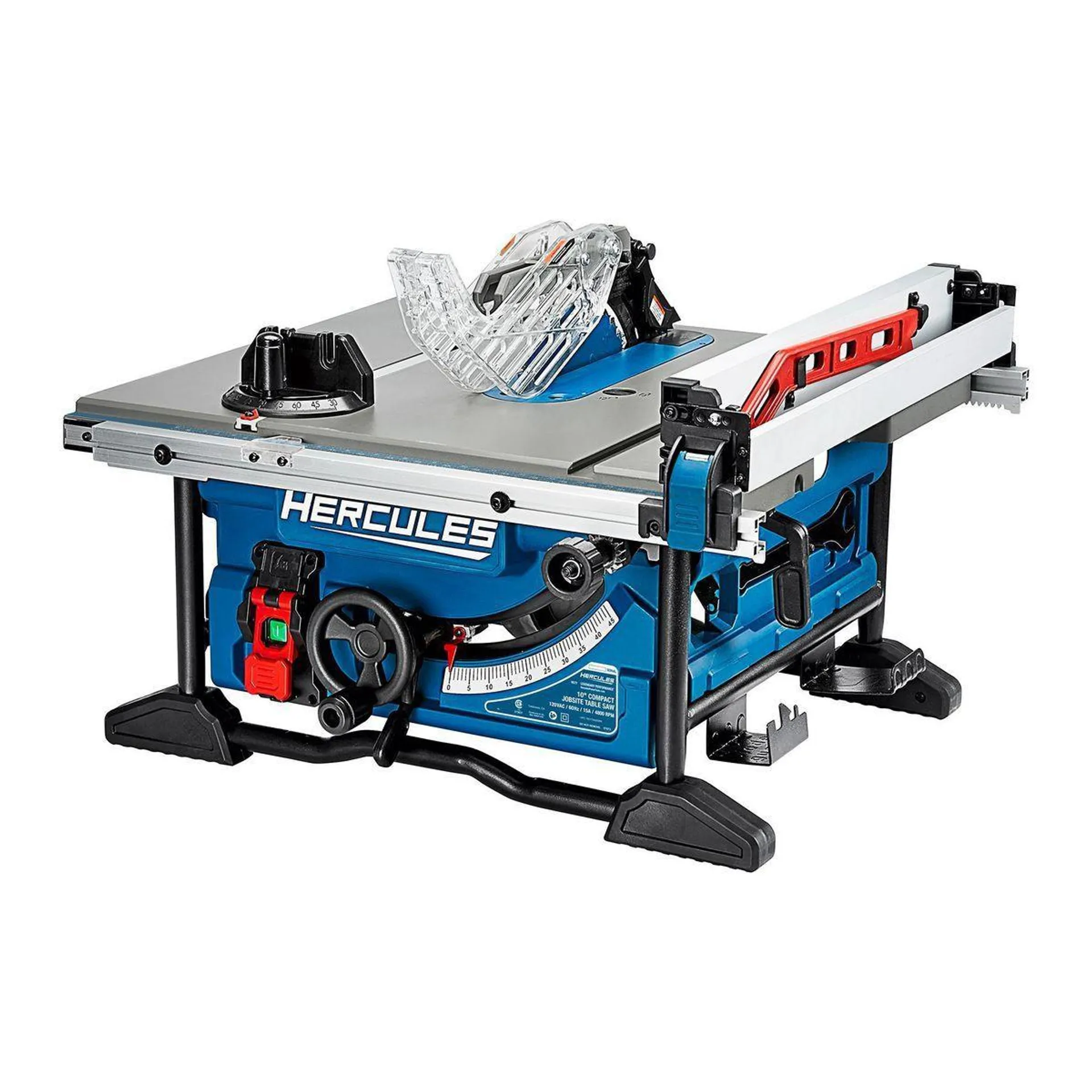 10 in., 15 Amp Compact Jobsite Table Saw with Rack and Pinion Fence