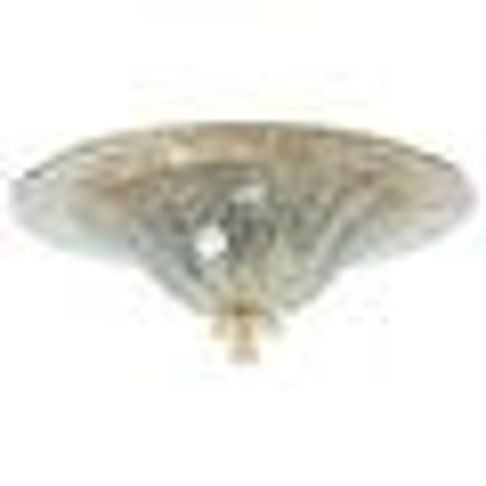 Clear Glass Flush Mount in Murano Glass from Barovier & Toso, Italy, 1969