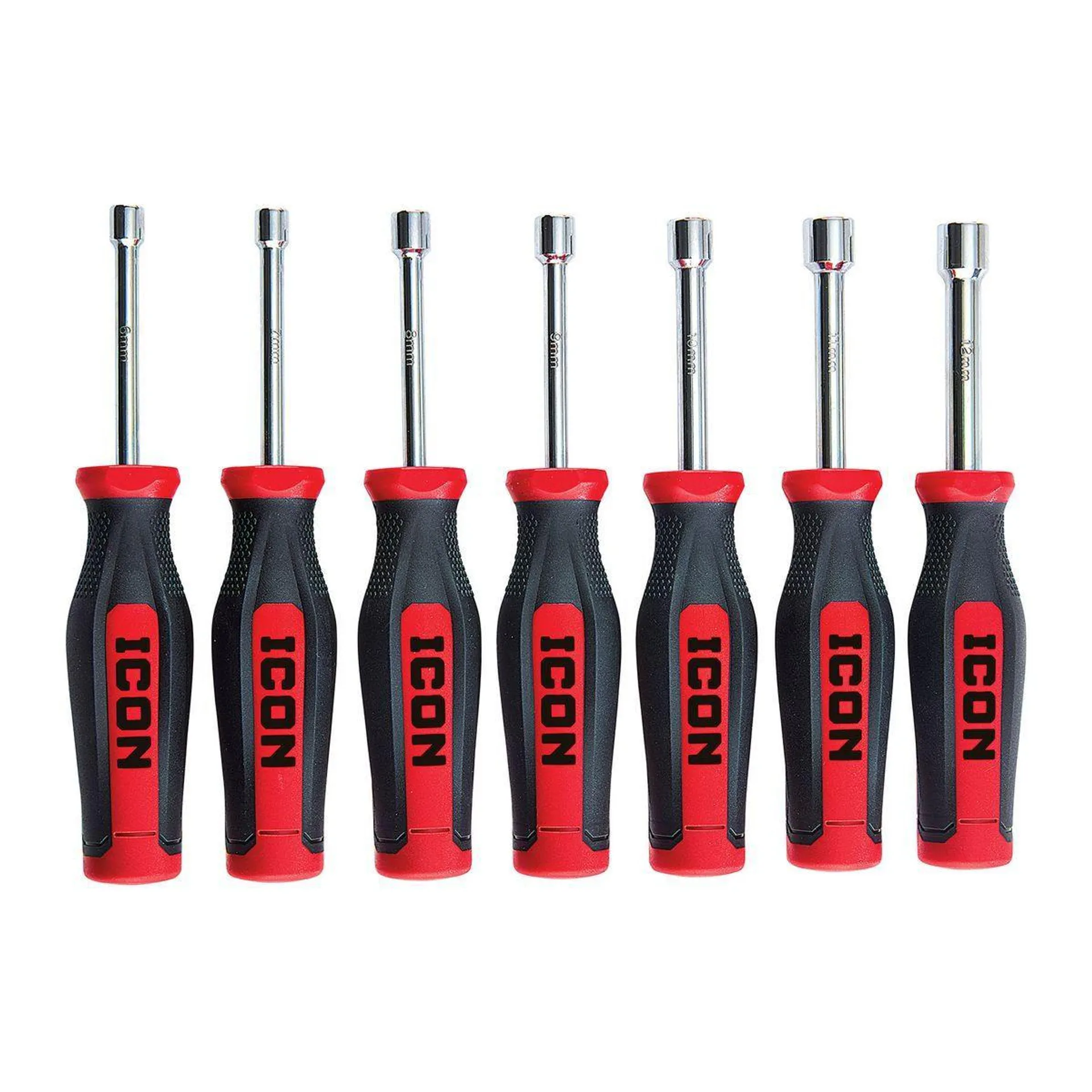 Professional Hollow Shaft Metric Nut Drivers, 7 Piece