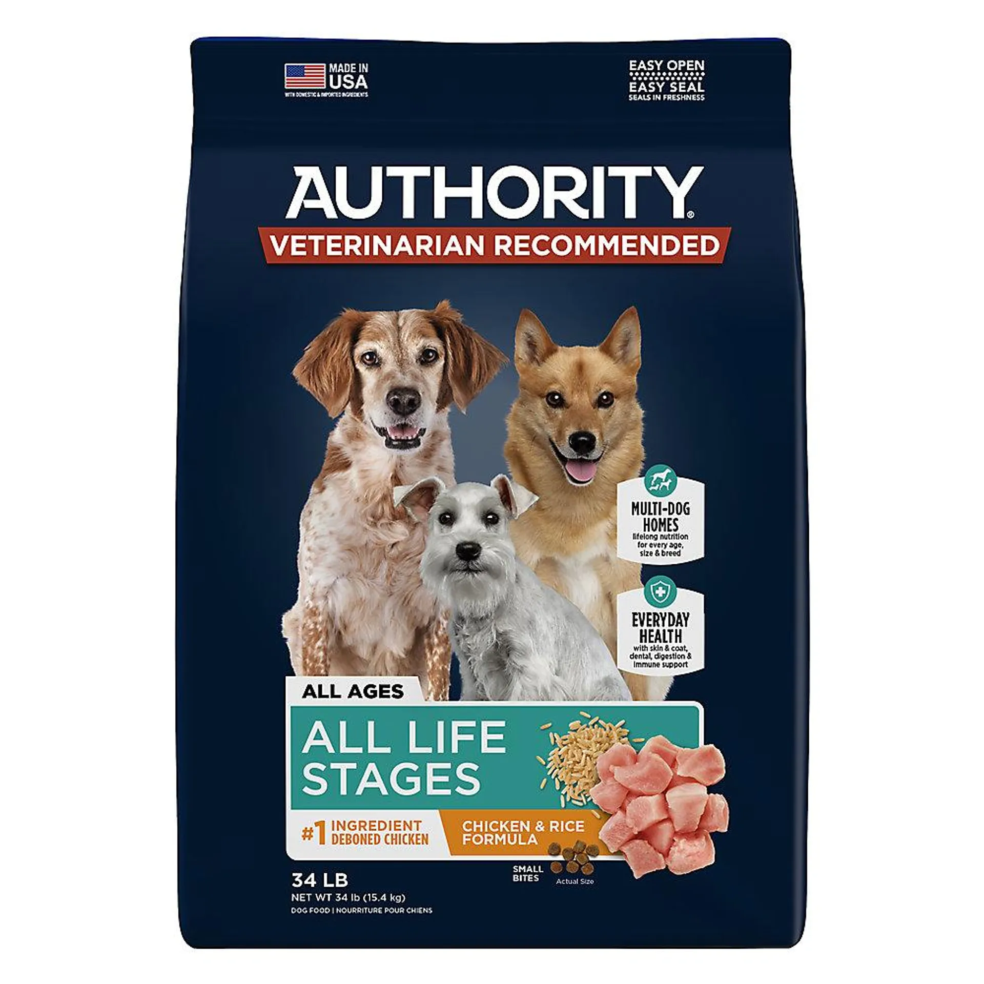 Authority ® Everyday Health All Life Stage Dry Dog Food - Chicken & Rice