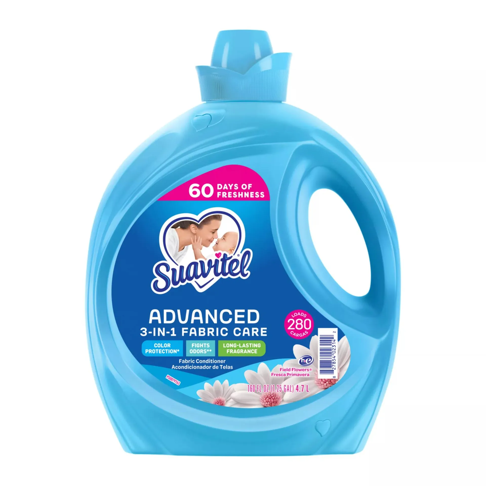 Suavitel Advanced 3-in-1 Fabric Care - Field Flowers, 280 loads/160 oz.
